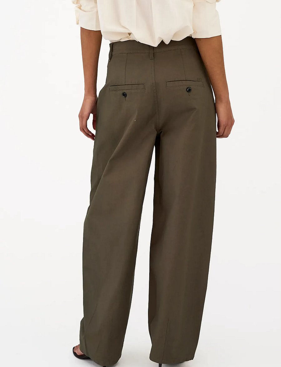 IVY Copenhagen - IVY-Katee Barrel Pant - barrel-bukser - olive - 4