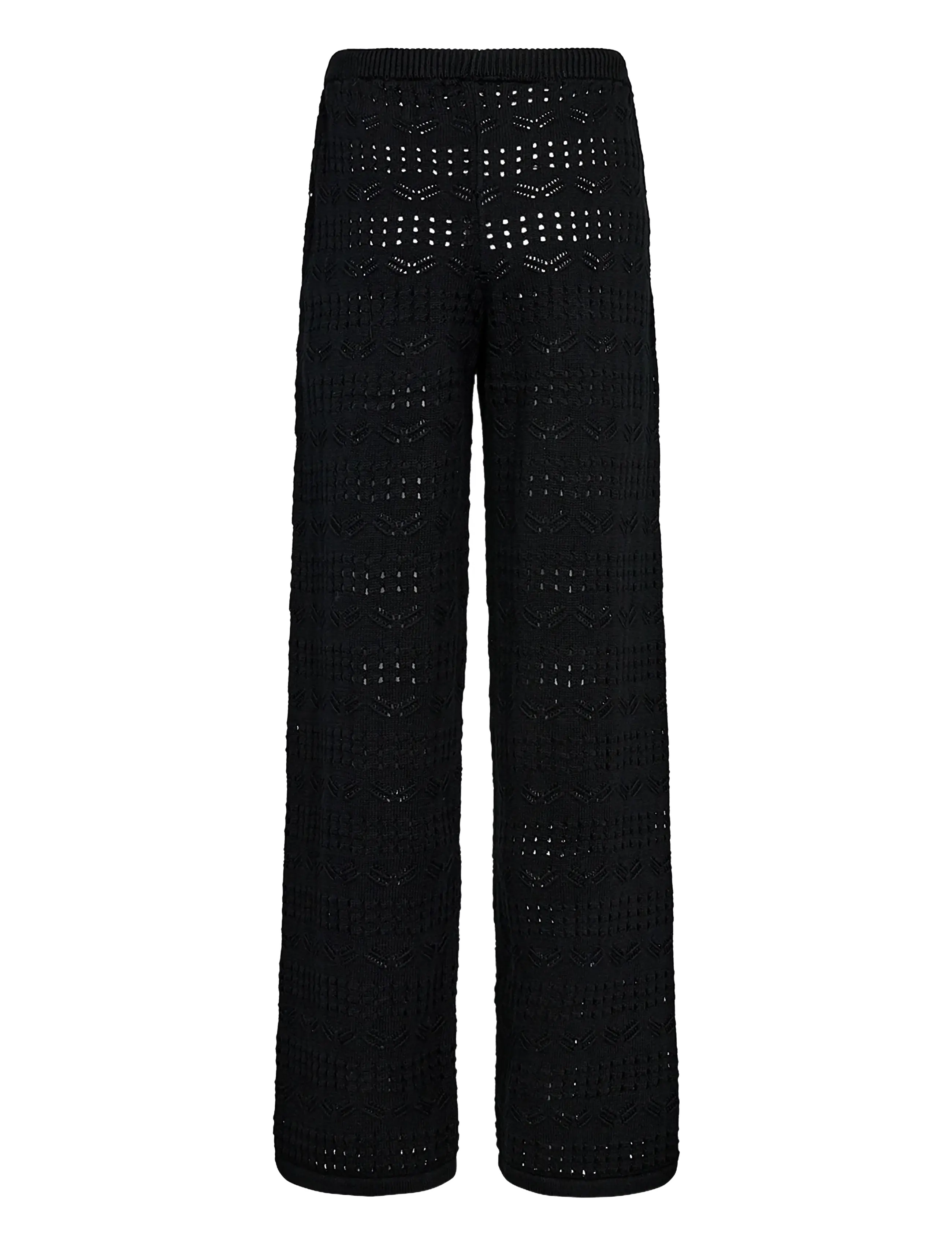 IVY Copenhagen - IVY-Breeze Crochet Pant - pantalons droits - black - 2