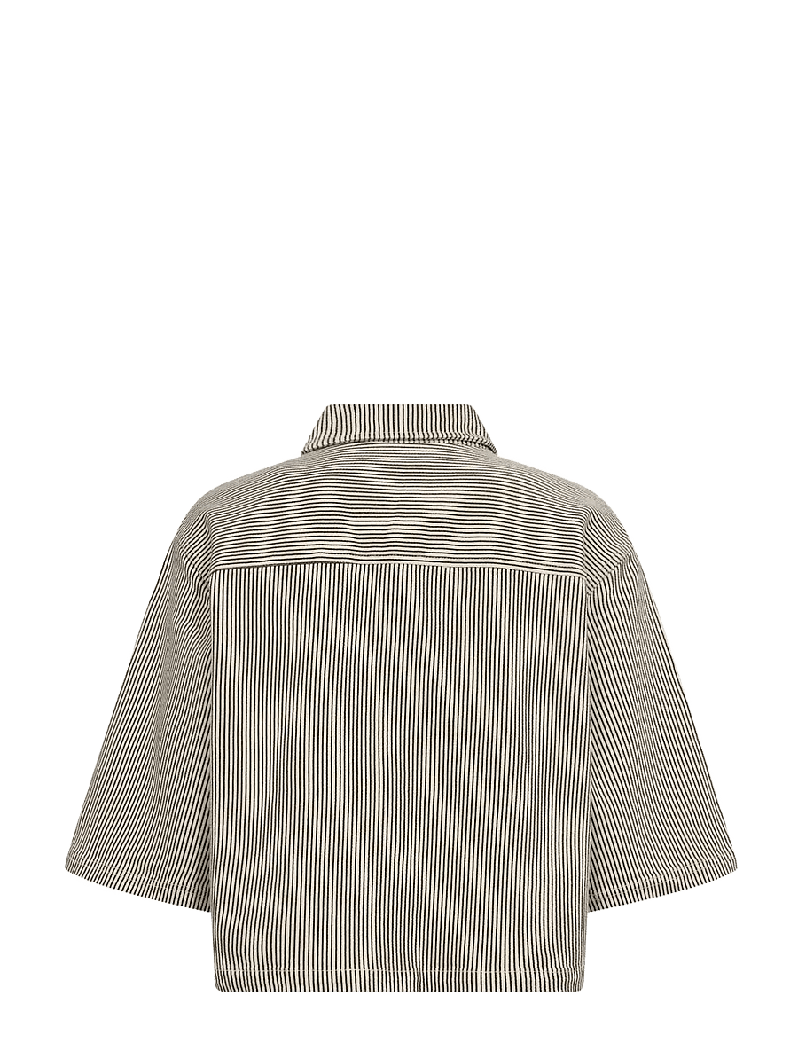 IVY Copenhagen - IVY-Uta Oversize Shirt Wash Black S - chemises en jeans - black sailor stripe - 2