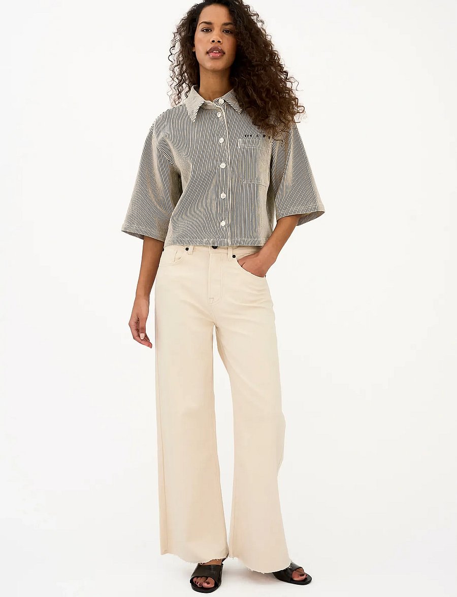 IVY Copenhagen - IVY-Uta Oversize Shirt Wash Black S - chemises en jeans - black sailor stripe - 5