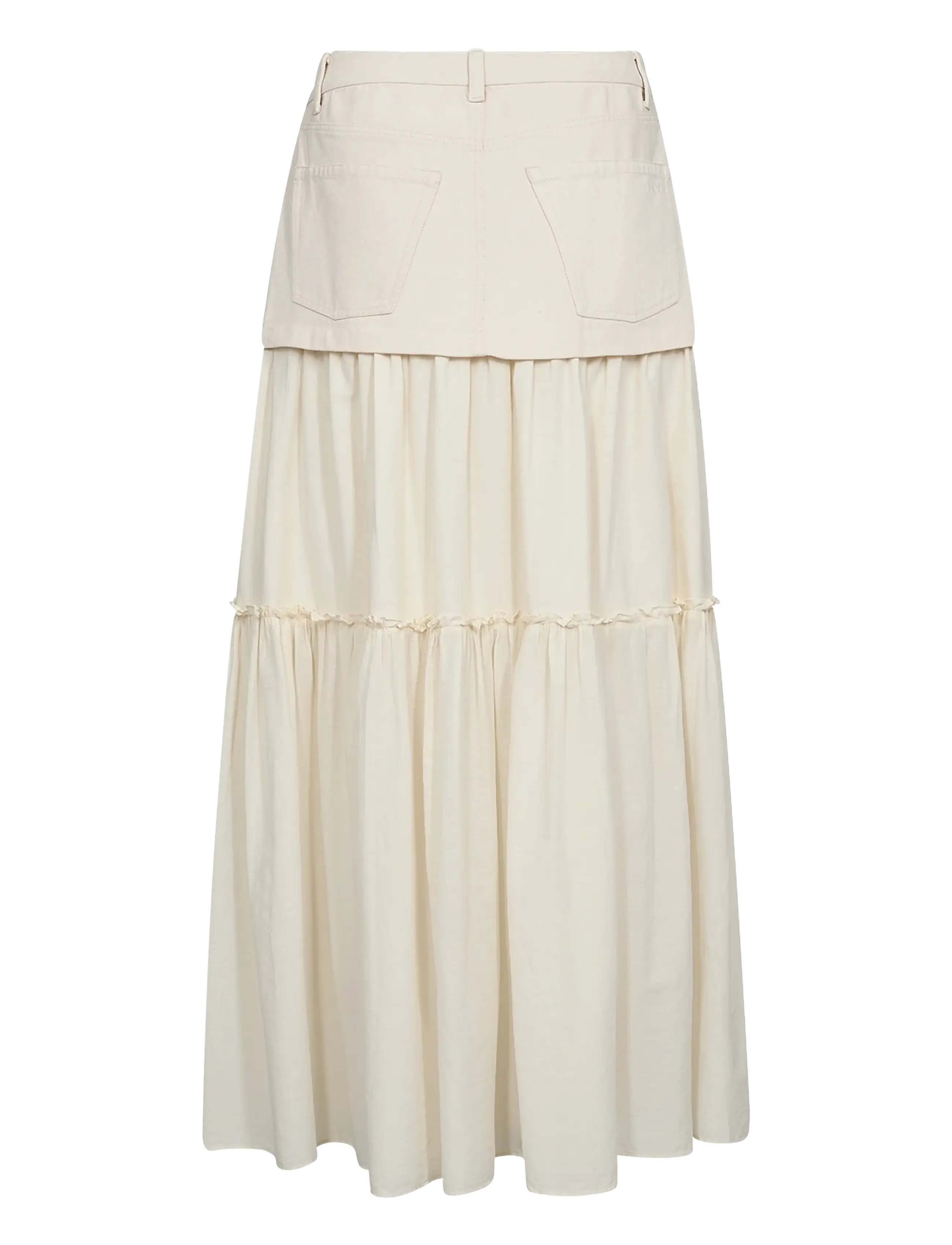 IVY Copenhagen - IVY-Angie Mix Long Skirt - jupes en jeans - ecru - 2