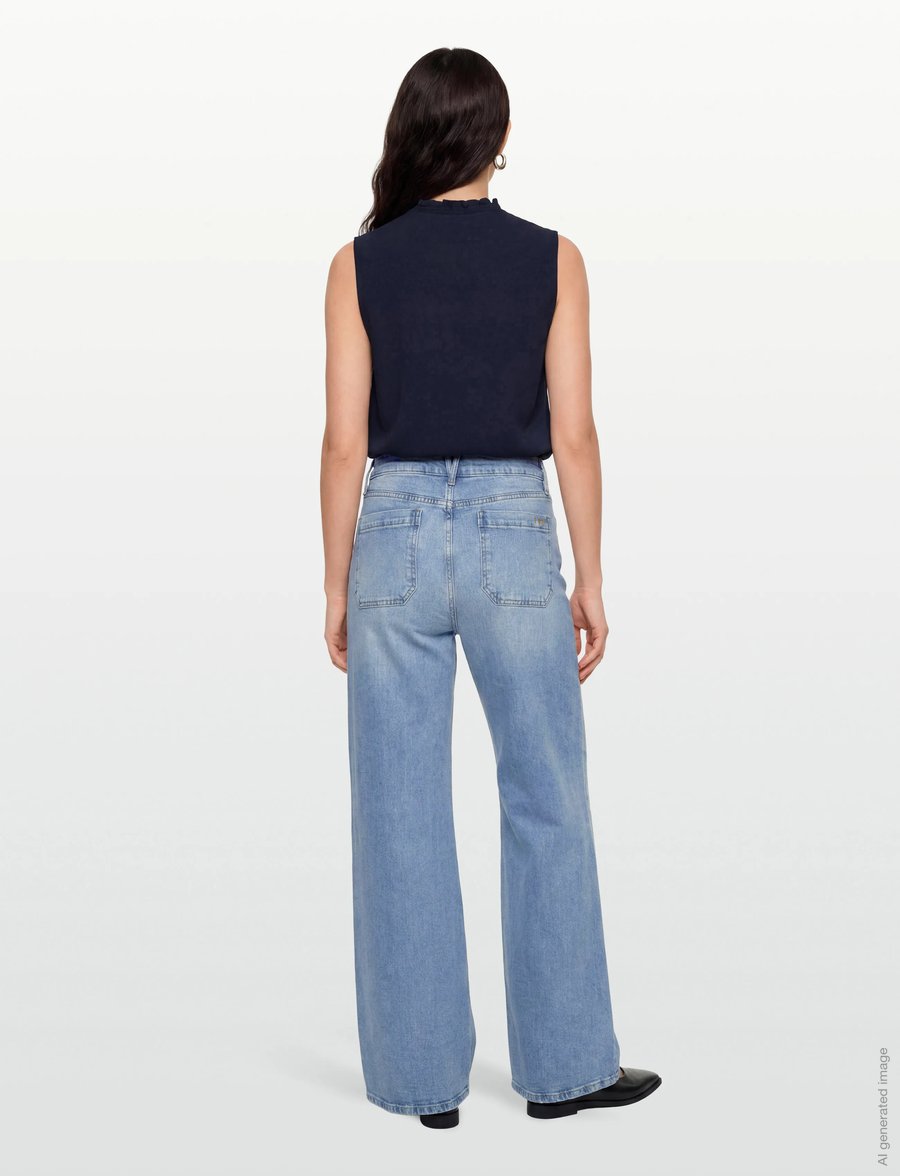 IVY Copenhagen - IVY-Abigail Jeans Wash Cadiz - flared jeans - denim blue - 4