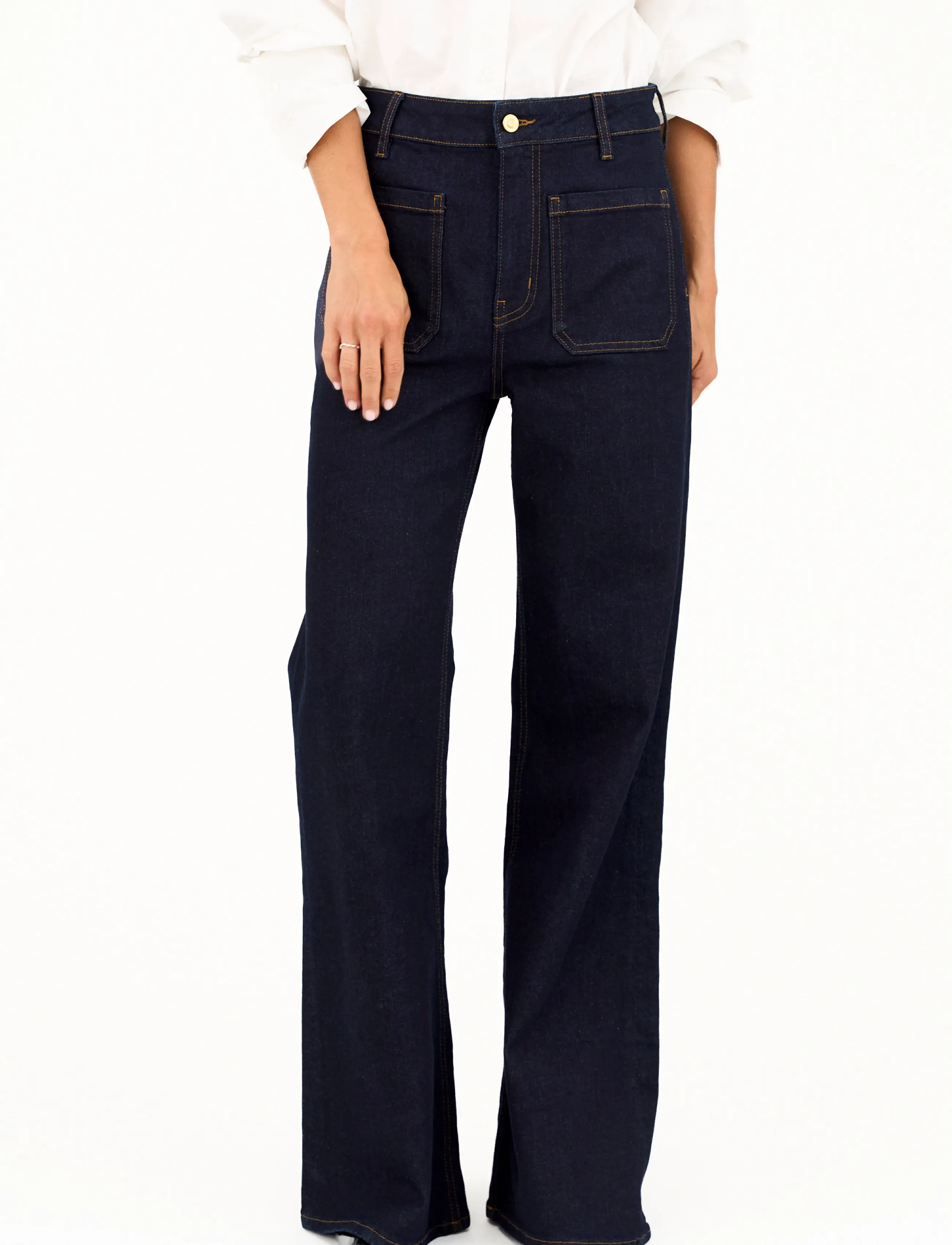 IVY Copenhagen - IVY-Abigail 70's Jeans Wash Rinse V - flared jeans - denim blue - 3