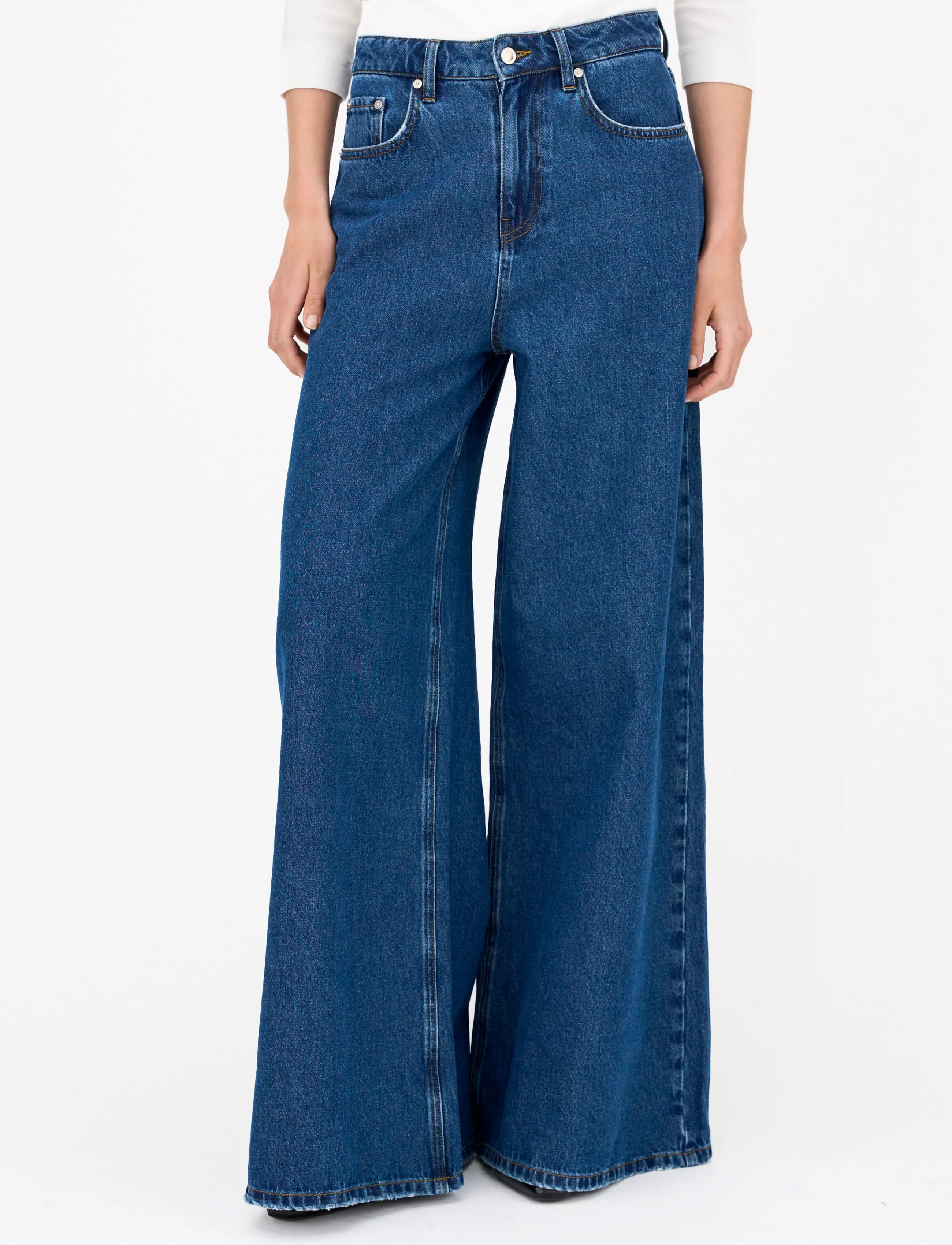 IVY Copenhagen - IVY-Tyla Jeans Wash Berlin Blue - laia säärega teksad - denim blue - 3