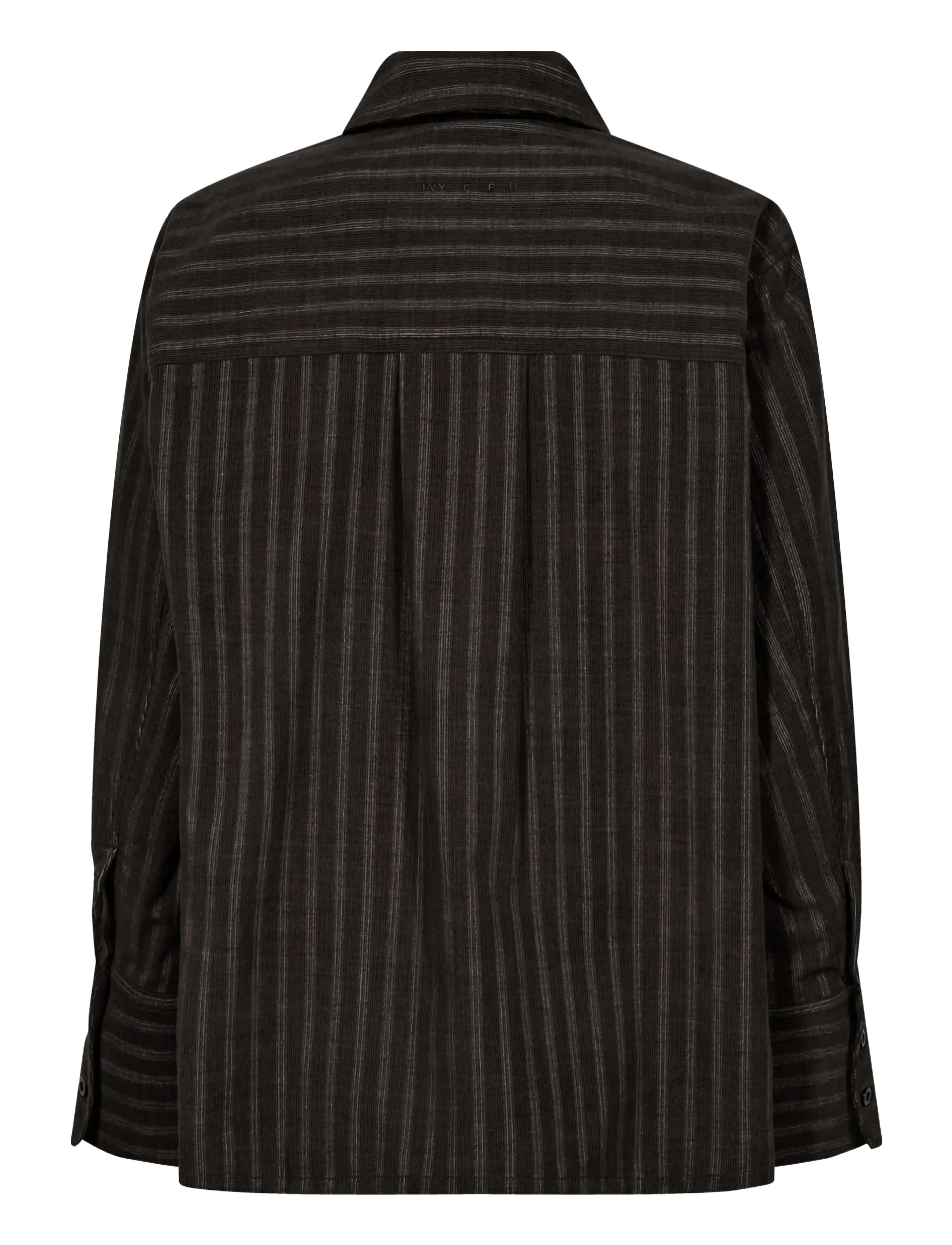IVY Copenhagen - IVY-Filippa Essential Mens Tie Shir - langärmlige hemden - army - 2
