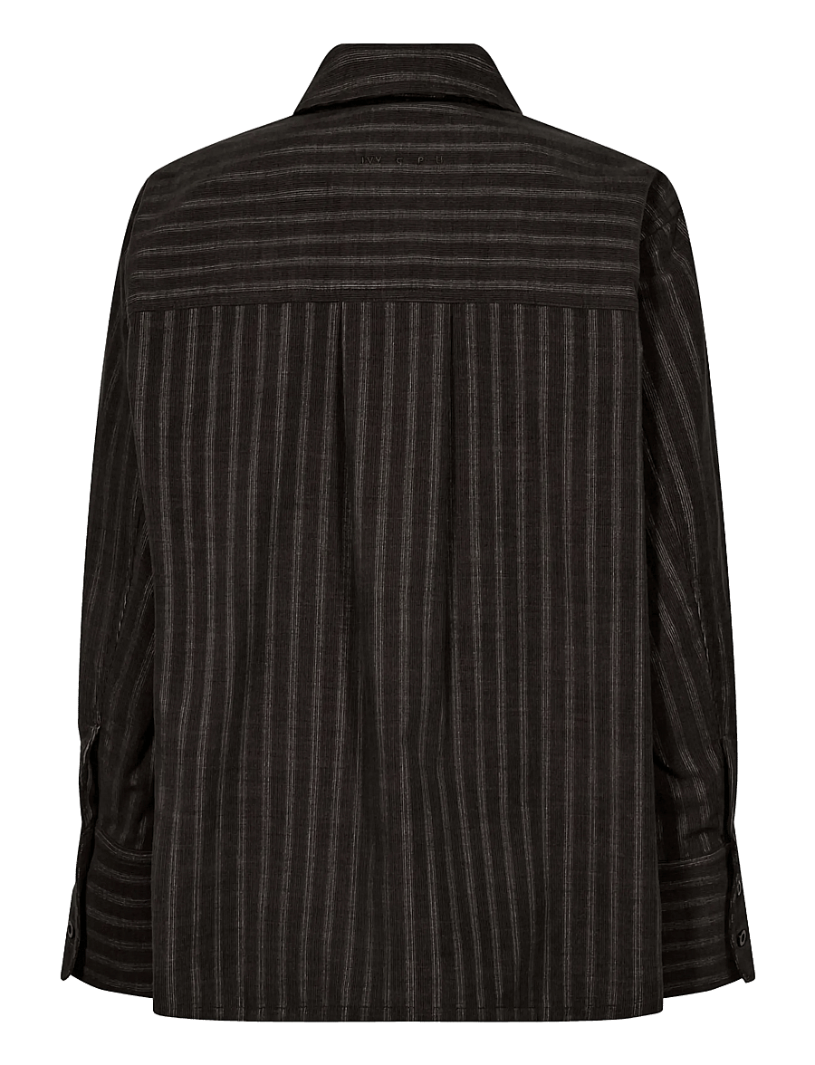 IVY Copenhagen - IVY-Filippa Essential Mens Tie Shir - langärmlige hemden - army - 2