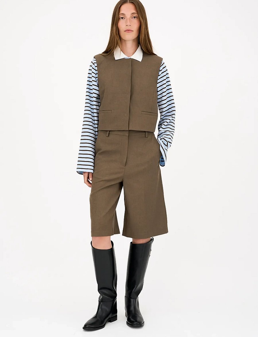 IVY Copenhagen - IVY-Isla Long shorts - brown - 0