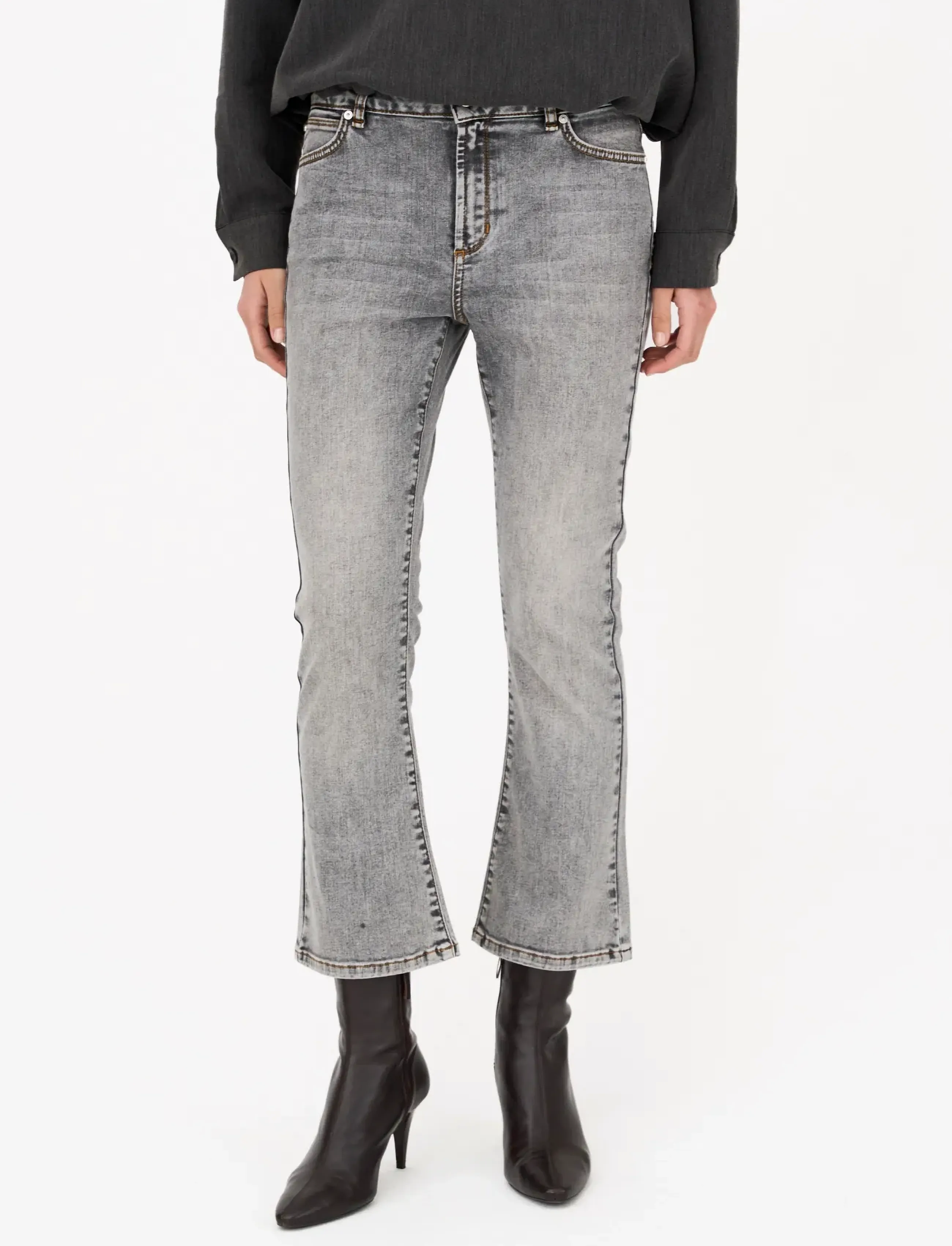 IVY Copenhagen - IVY-Johanna Kick Flare Jeans Wash A - grey - 3