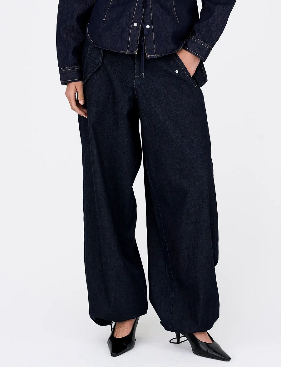 IVY Copenhagen - IVY-Penny Parachute Pant Wash Dark - rinse denim - 3