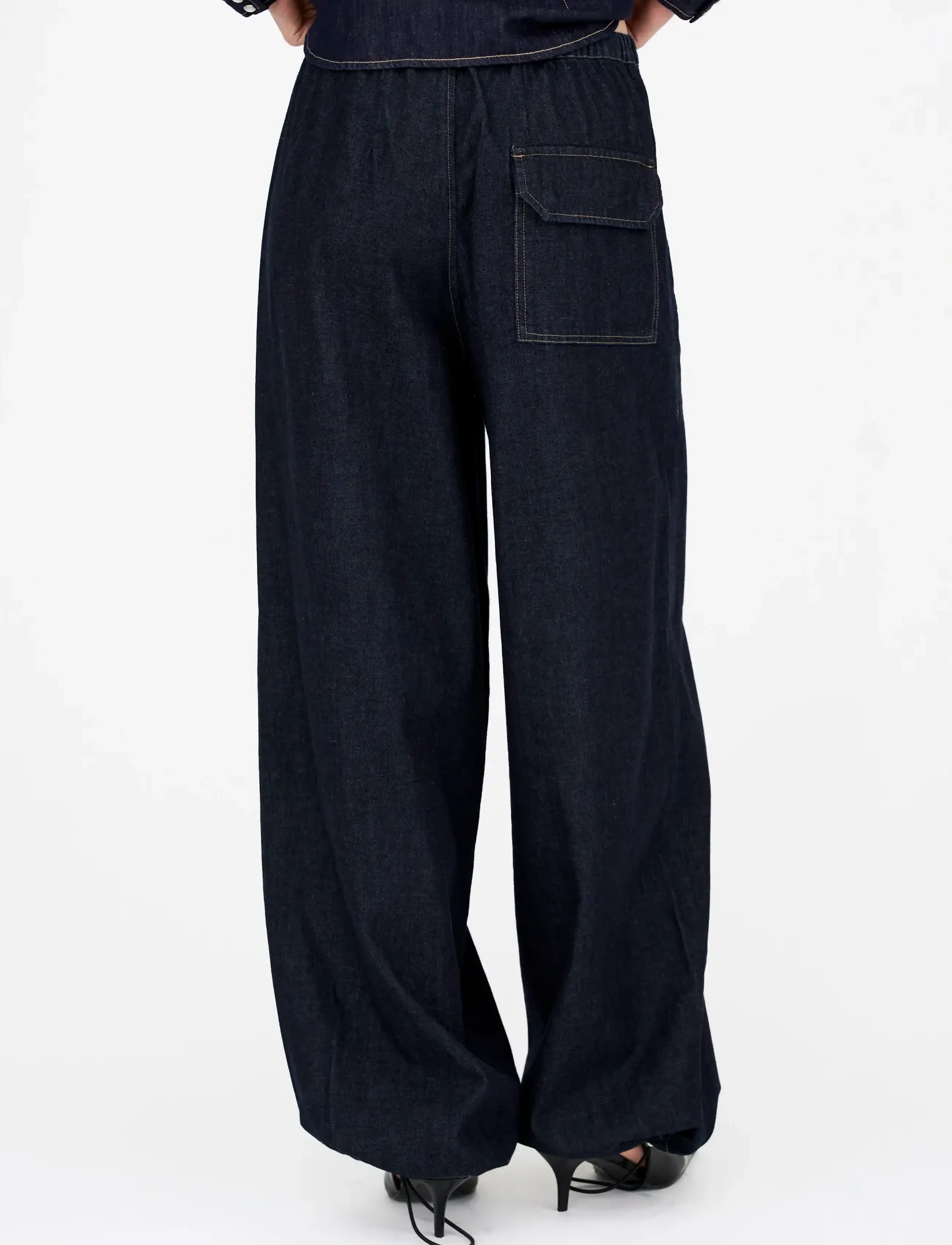 IVY Copenhagen - IVY-Penny Parachute Pant Wash Dark - rinse denim - 4