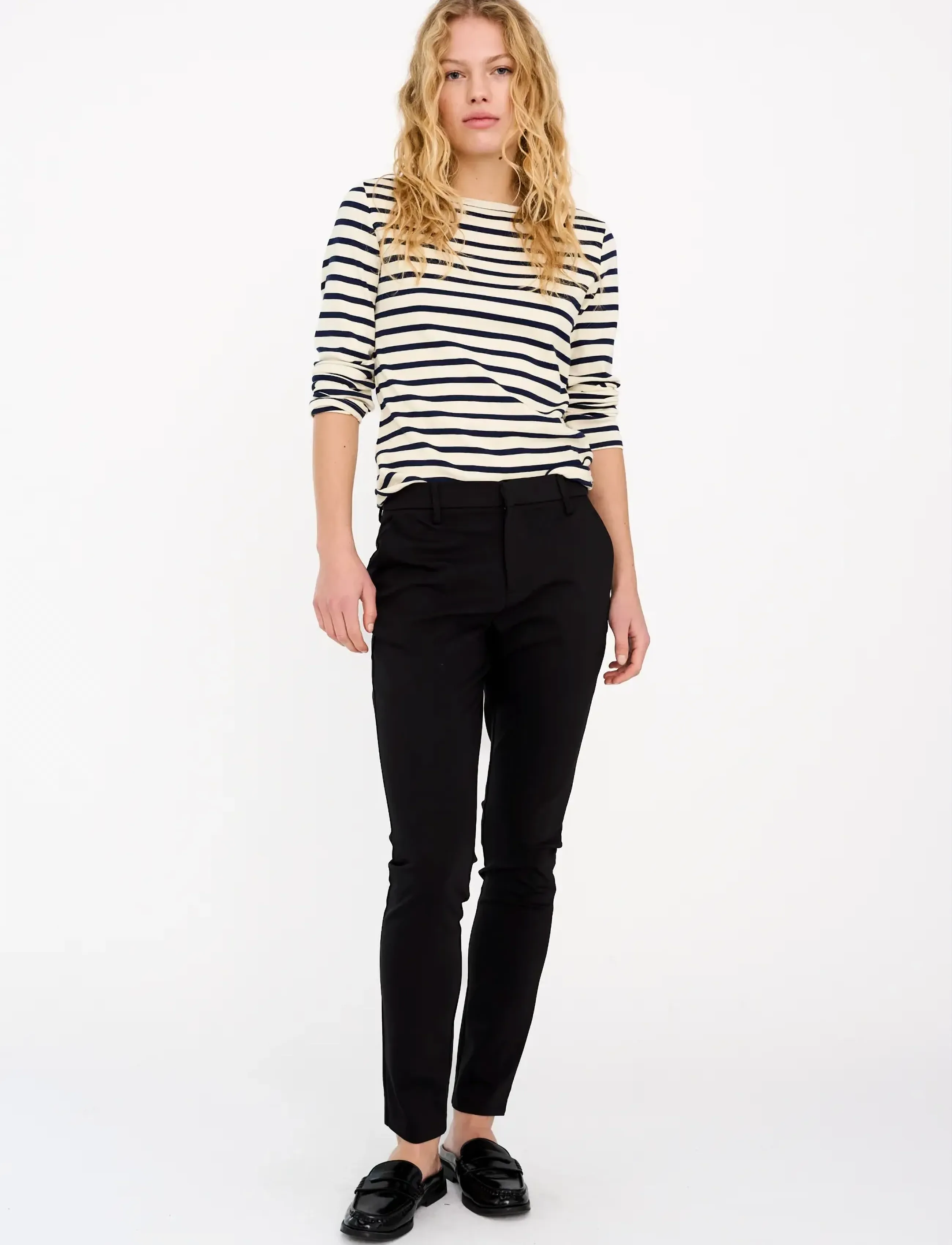 IVY Copenhagen IVY-Alice MW Pant NOOS - Kostymbyxor - BLACK / black