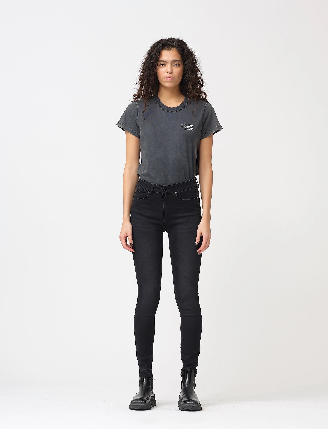 IVY Copenhagen - IVY-Alexa Jeans Cool Black - skinny jeans - black - 0