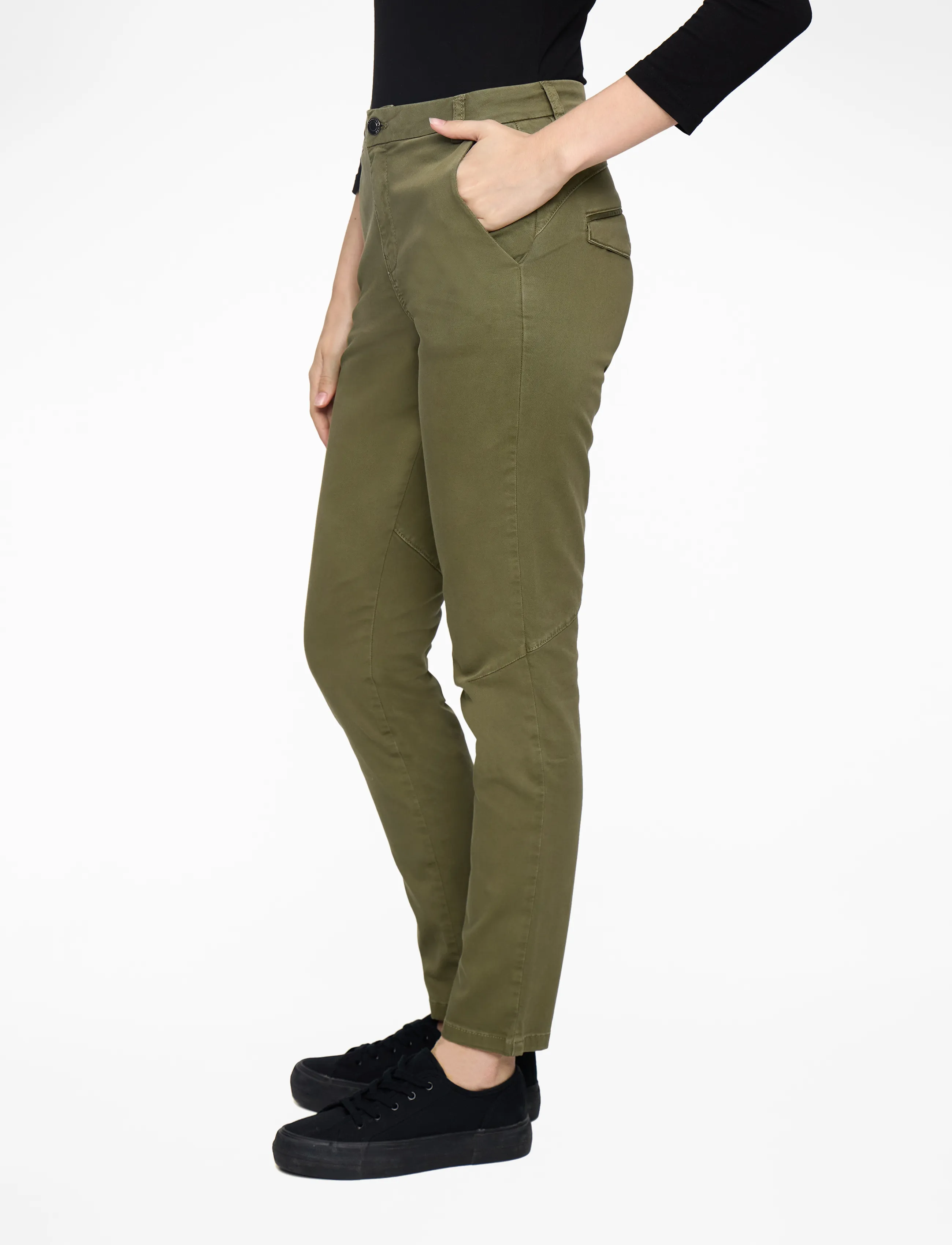 IVY Copenhagen - IVY-Karmey Chino Color - chino püksid - army - 3