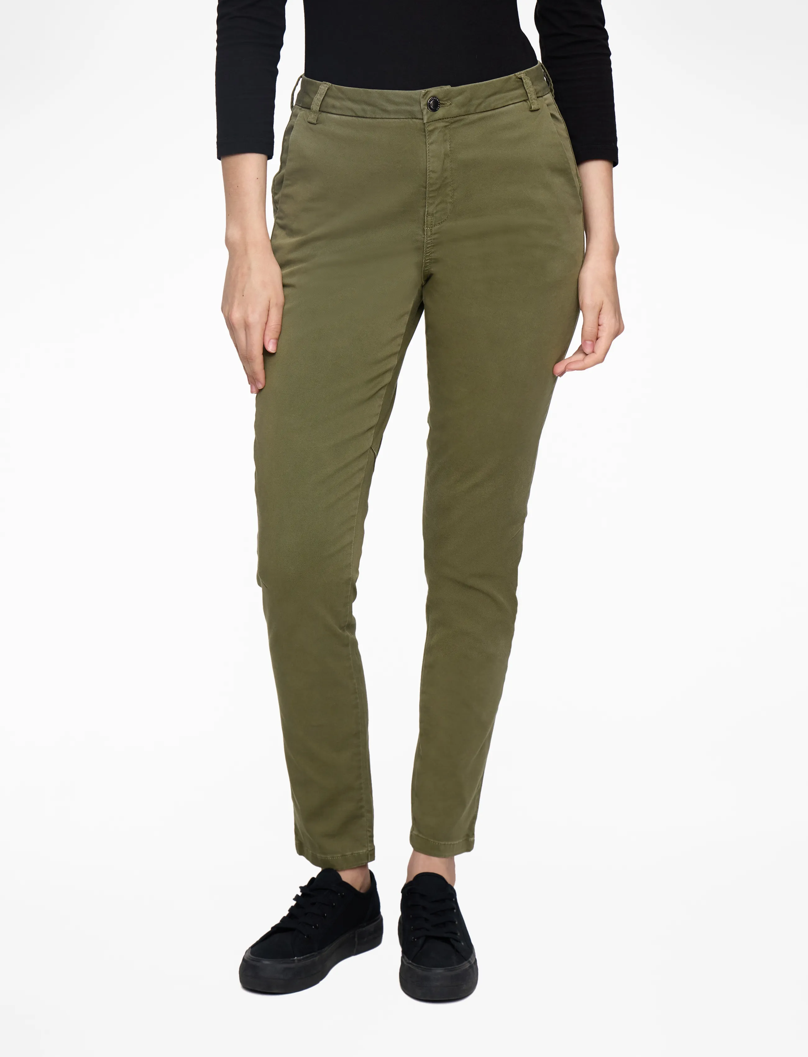 IVY Copenhagen IVY-Karmey Chino Color - Bukser - ARMY / beige
