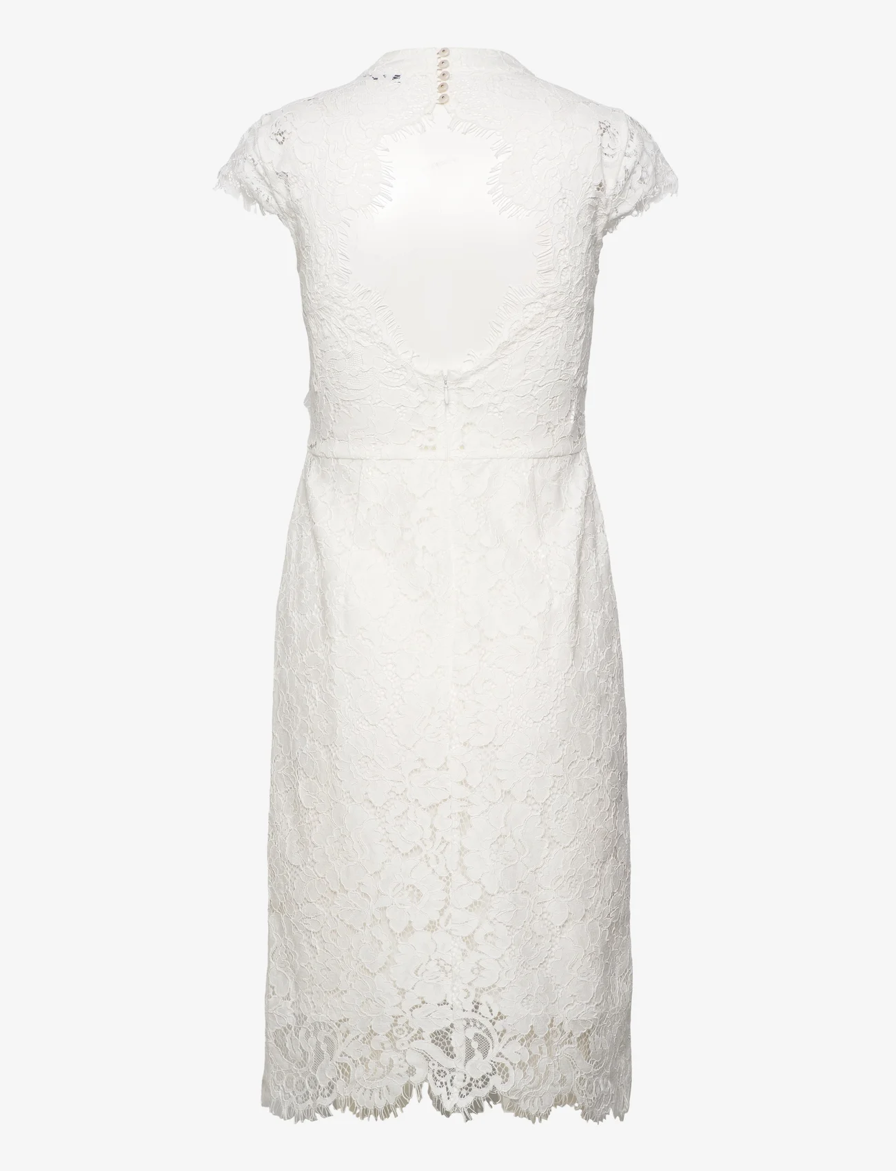 IVY OAK - Stand-Up Collar Lace Dress - snow white - 1