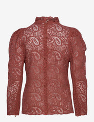 IVY OAK - BETH - long-sleeved blouses - mahogany - 1