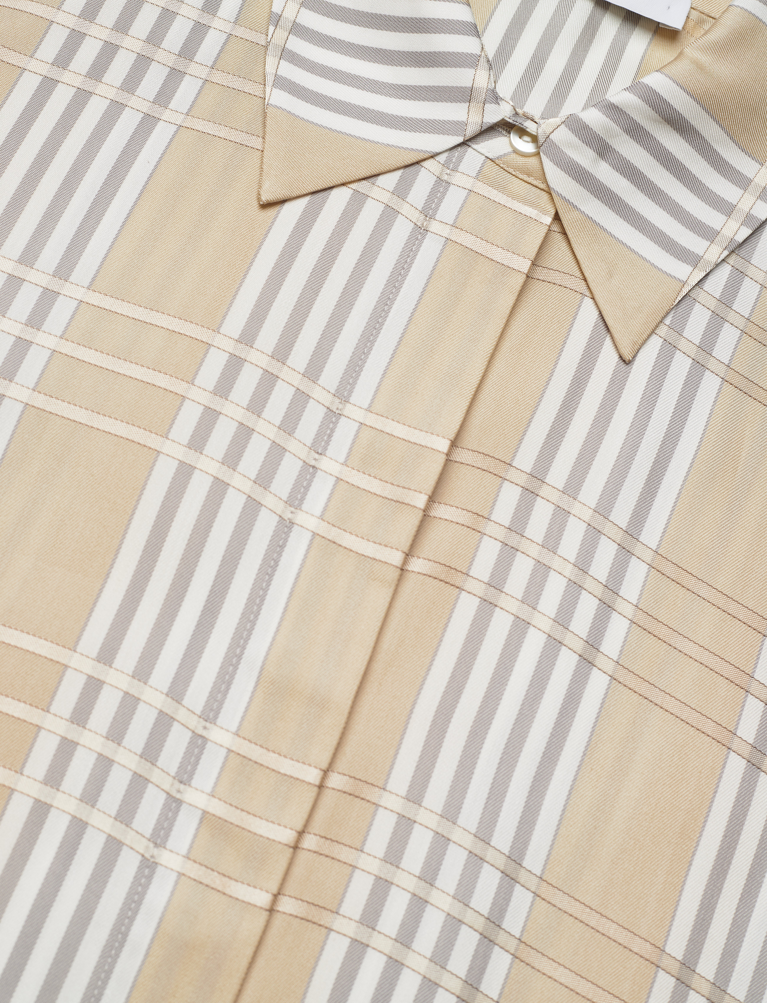 IVY OAK - DAPHNE DRESS SHORT ANKLE LENGTH - beige check - 4