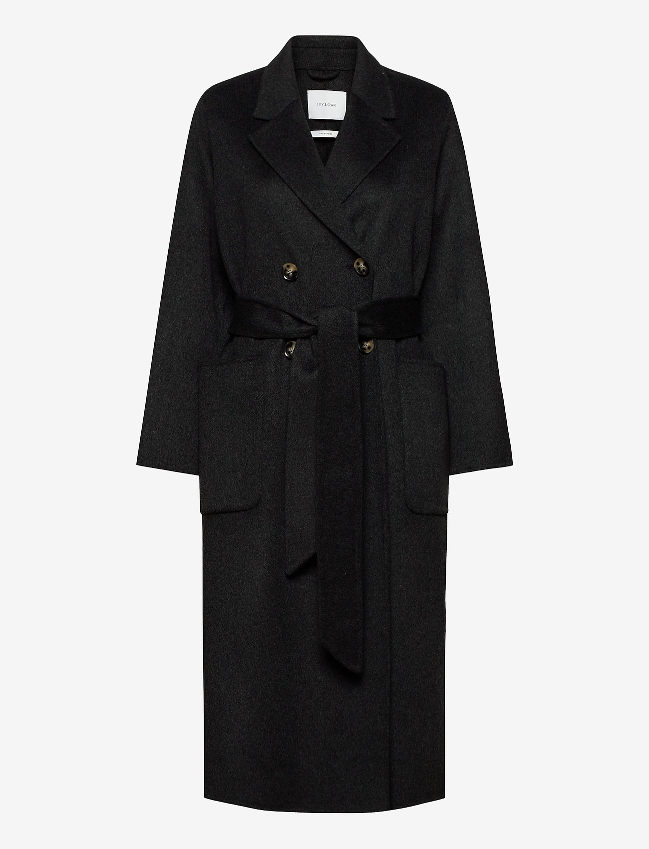 DOUBLE BREASTED COAT - ANTHRACITE