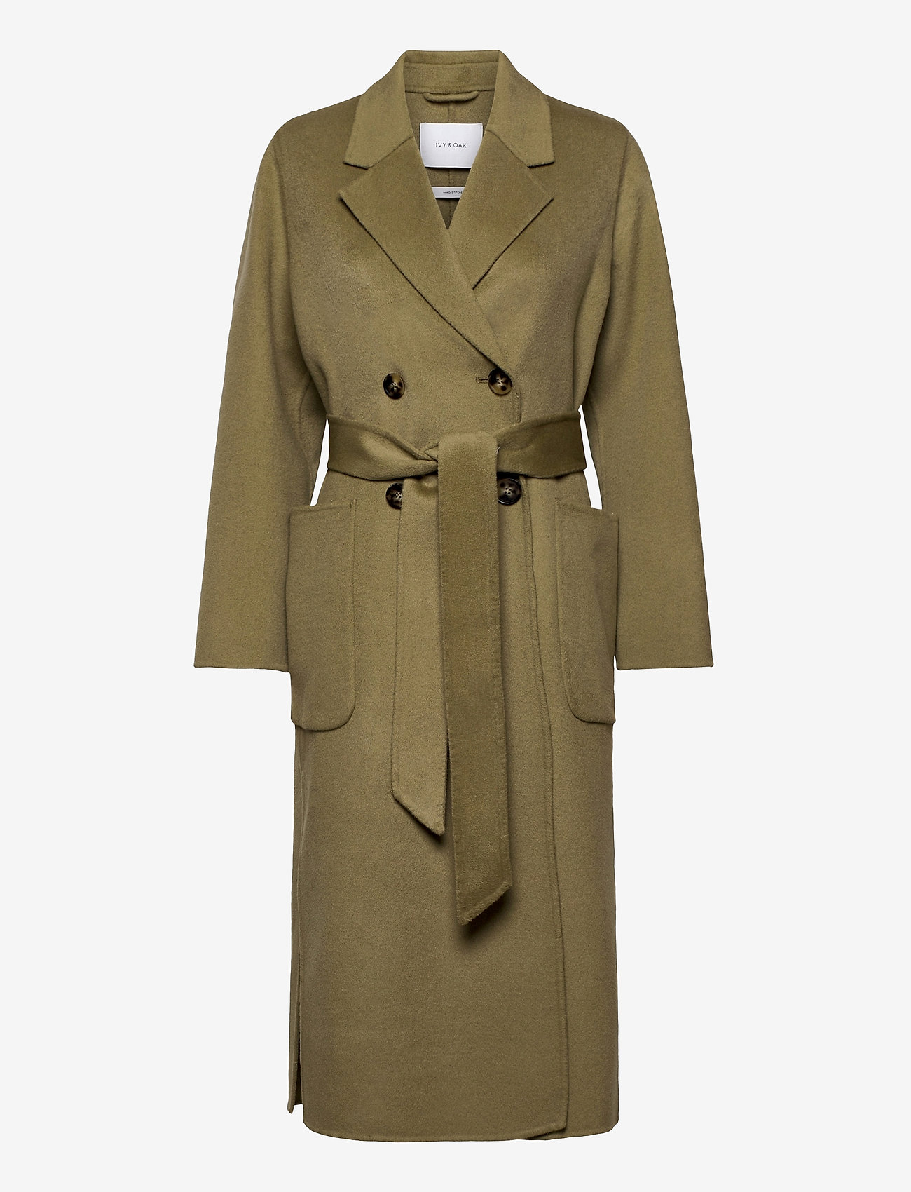 DOUBLE BREASTED COAT - SAGE GREEN