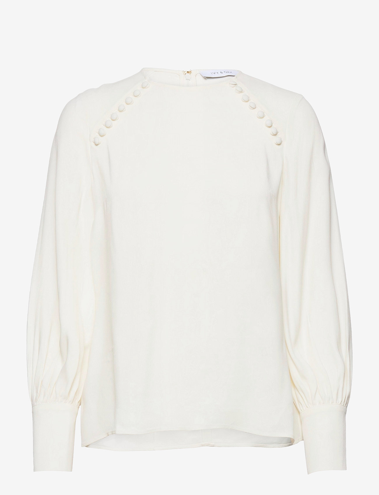 BUTTONED BLOUSE - SNOW WHITE