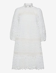 IVY OAK - BALLOON POWER EMBROIDERY DRESS MIDI - summer dresses - snow white - 0