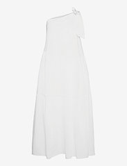 ONE SHOULDER DRESS MAXI LENGHT - BRIGHT WHITE