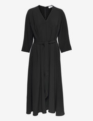 IVY OAK - SCAROLA FLARED OPEN BACK DRESS MAXI LENGTH - festklær til outlet-priser - black - 0