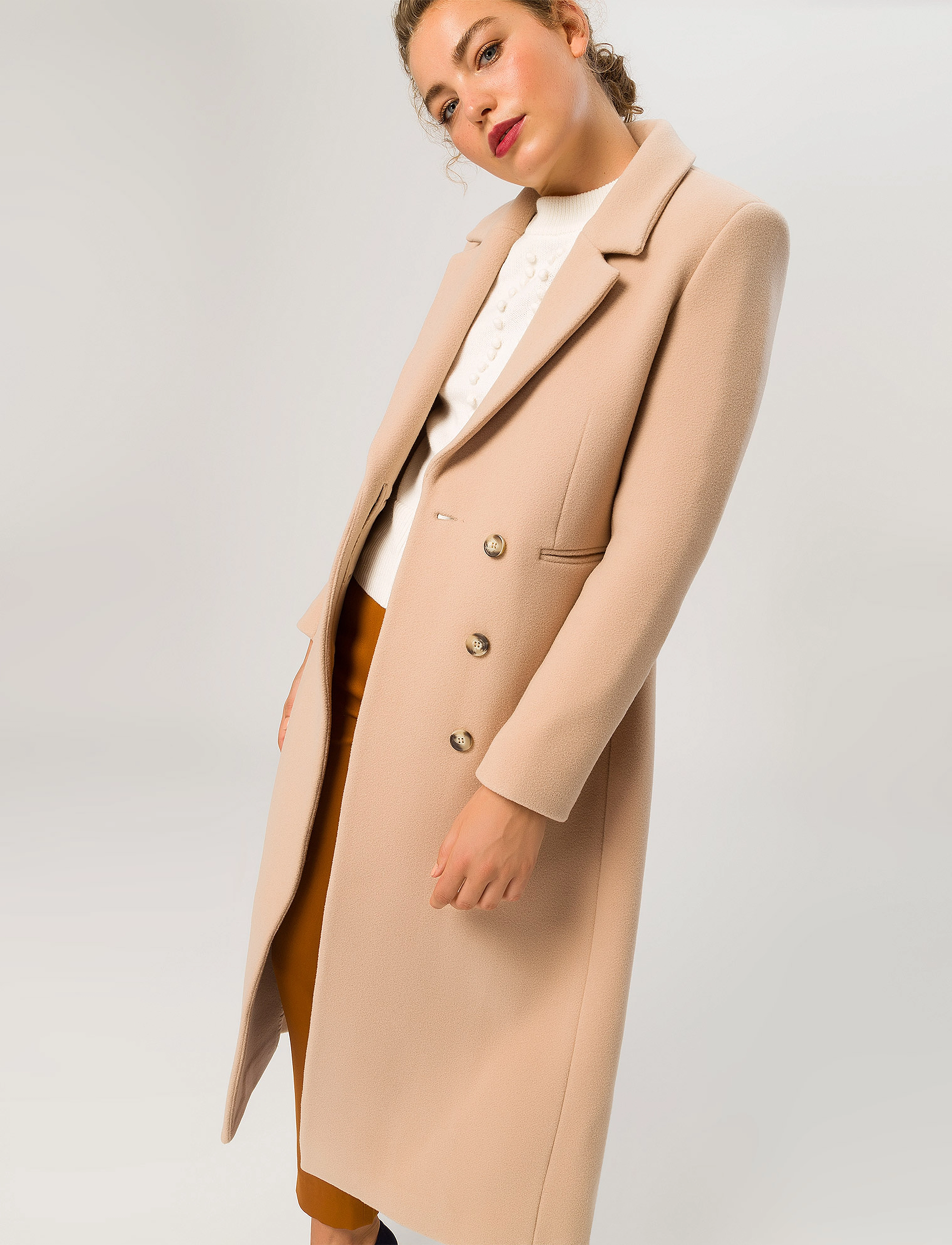 IVY OAK - Maxi Coat - sand - 2