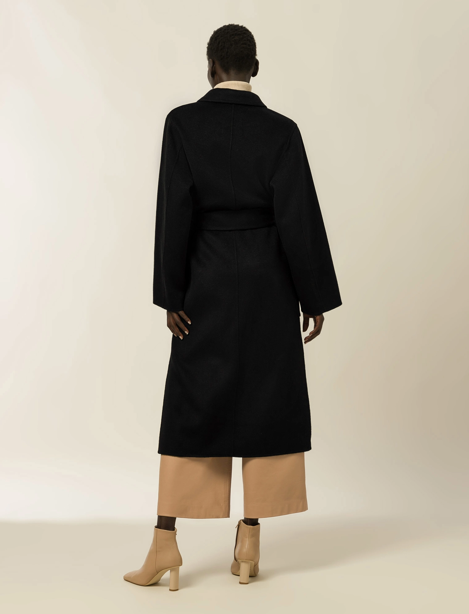IVY OAK - CELIA BELTED COAT - black - 3