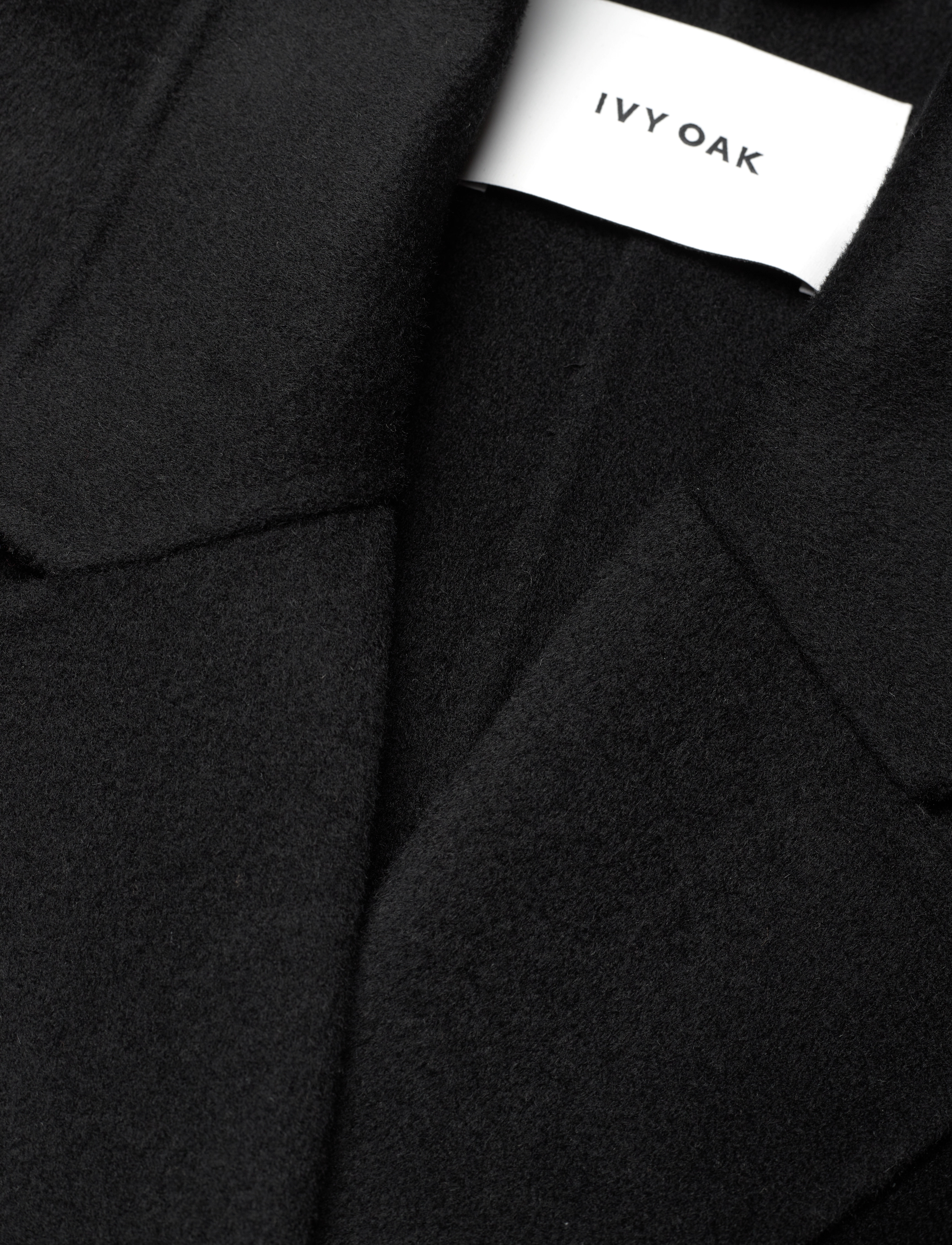 IVY OAK - CELIA BELTED COAT - black - 5
