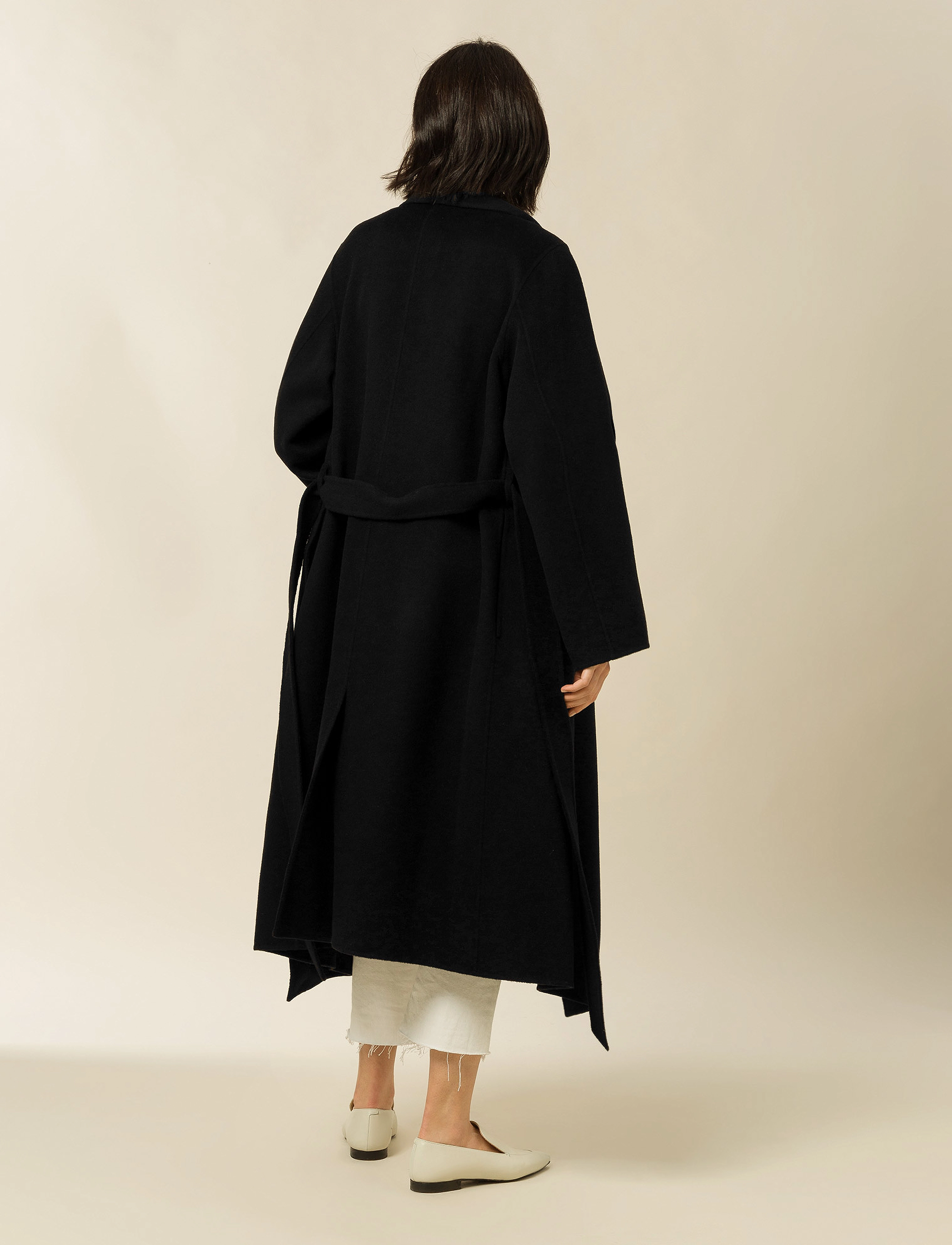 IVY OAK - Carrie Rose Doubleface Bathrobe Coat - black - 4