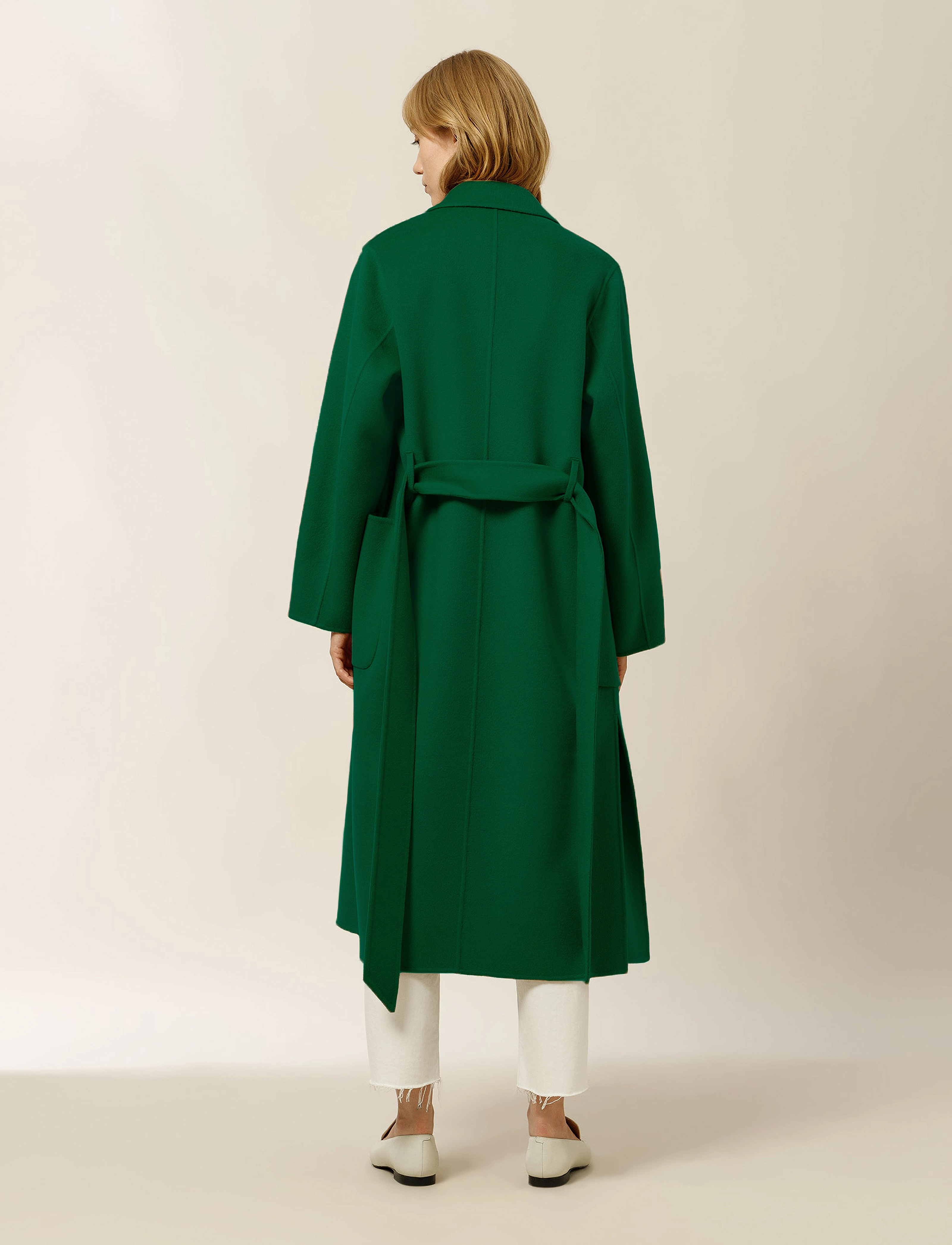 IVY OAK - CELIA ROSE DOUBLE BREASTED DOUBLEFACE COAT - fresh pine forest - 5