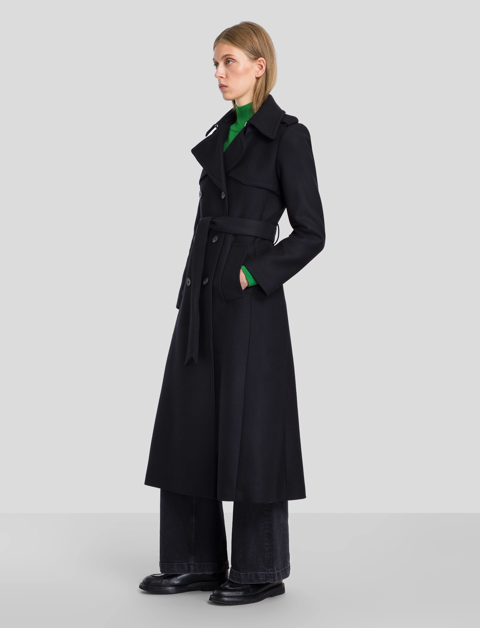 IVY OAK - CHARLOTTE ROSE MODERN TRENCH COAT - black - 4