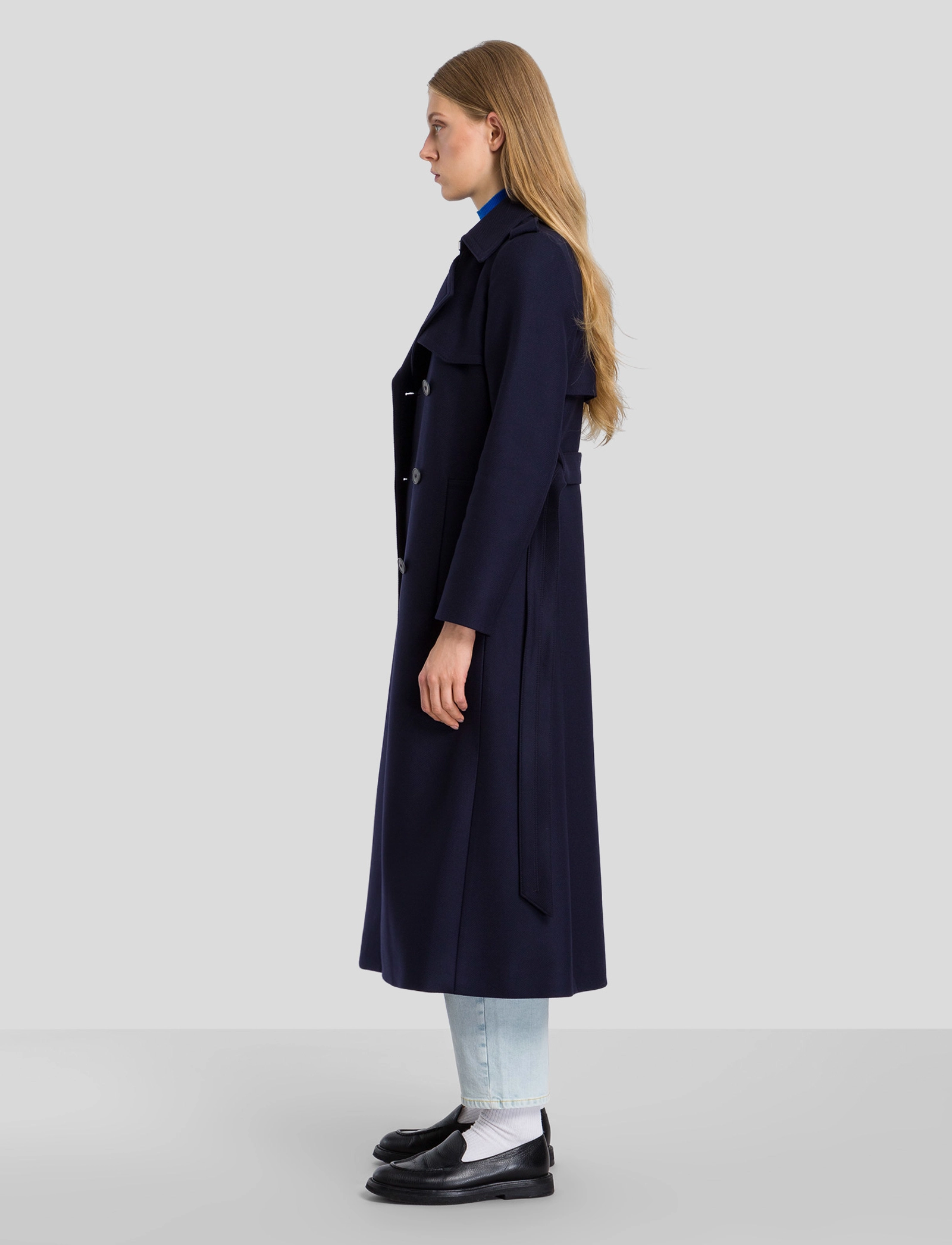 IVY OAK - CHARLOTTE ROSE MODERN TRENCH COAT - navy blue - 4