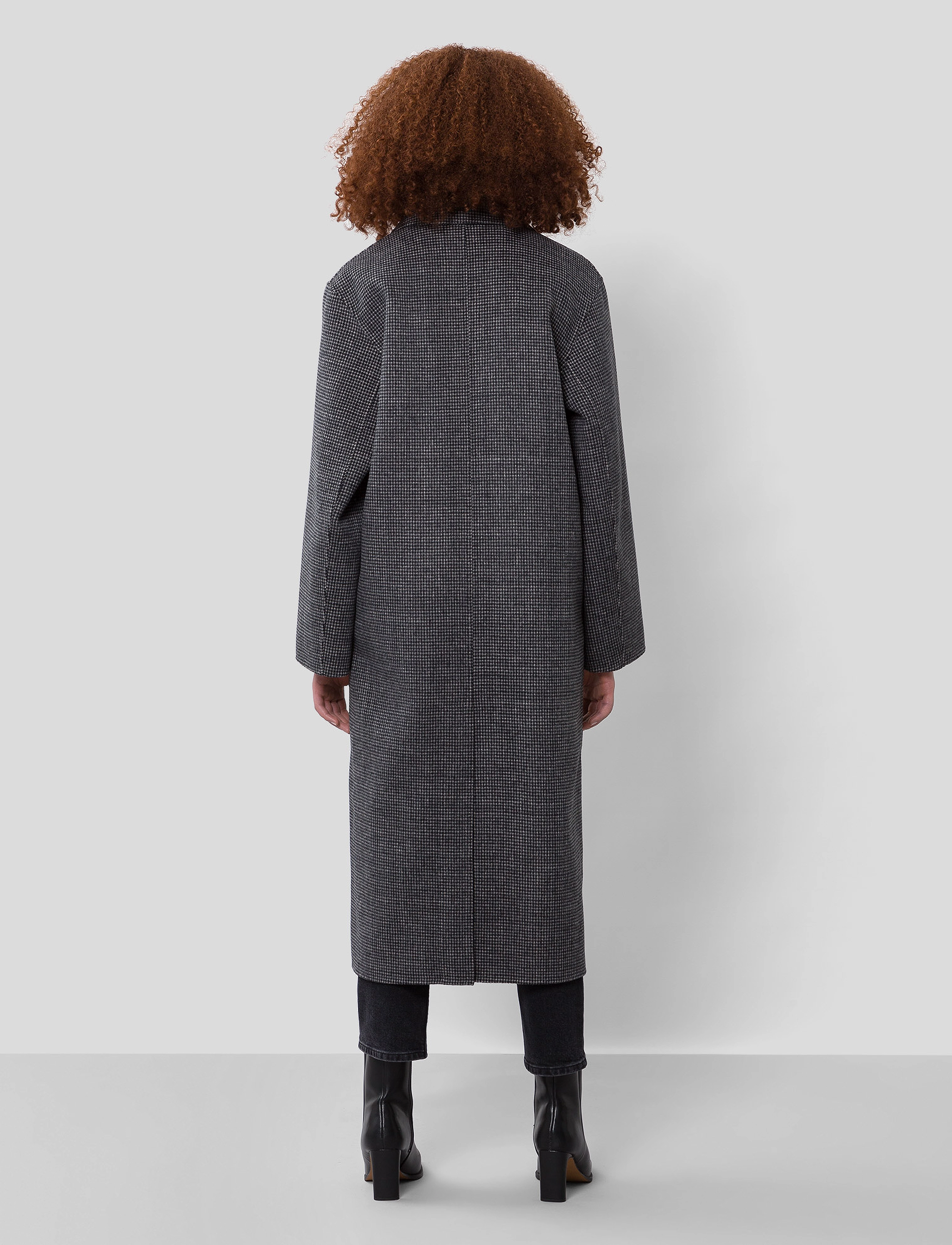 IVY OAK - Houndstooth Doubleface coat - houndstooth - black white - 5