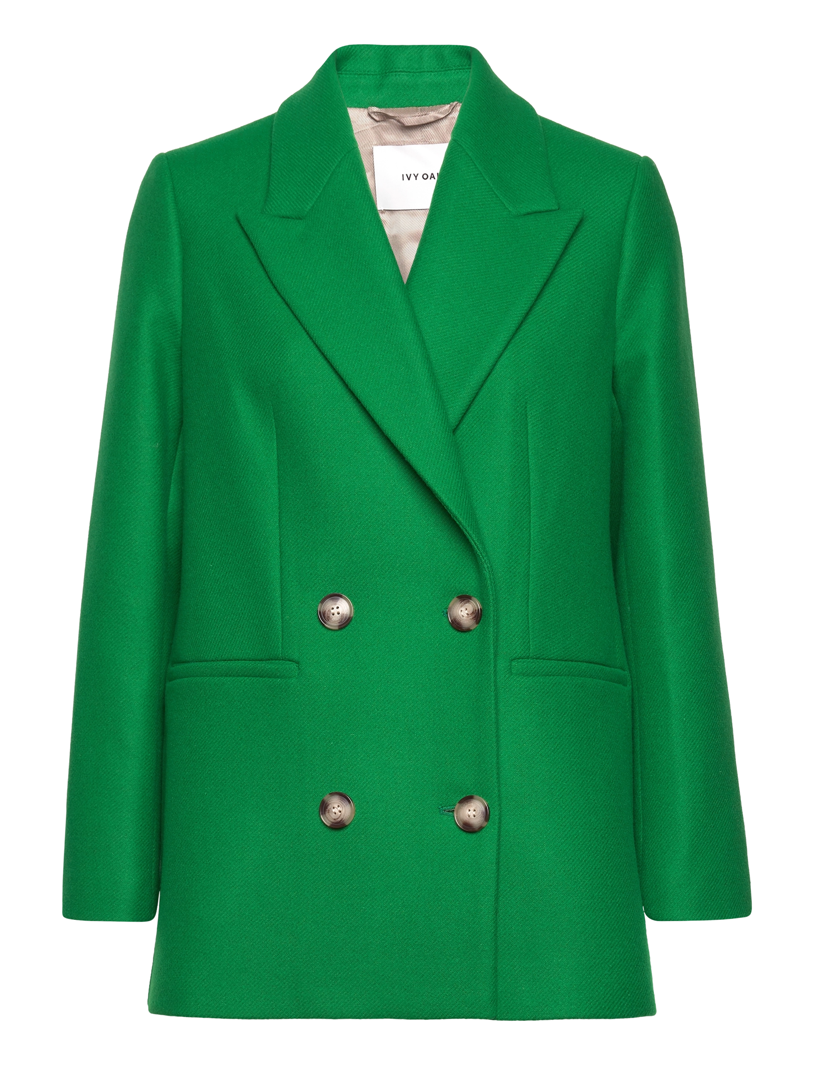 Boxy Caban Jacket - SECRET GARDEN GREEN
