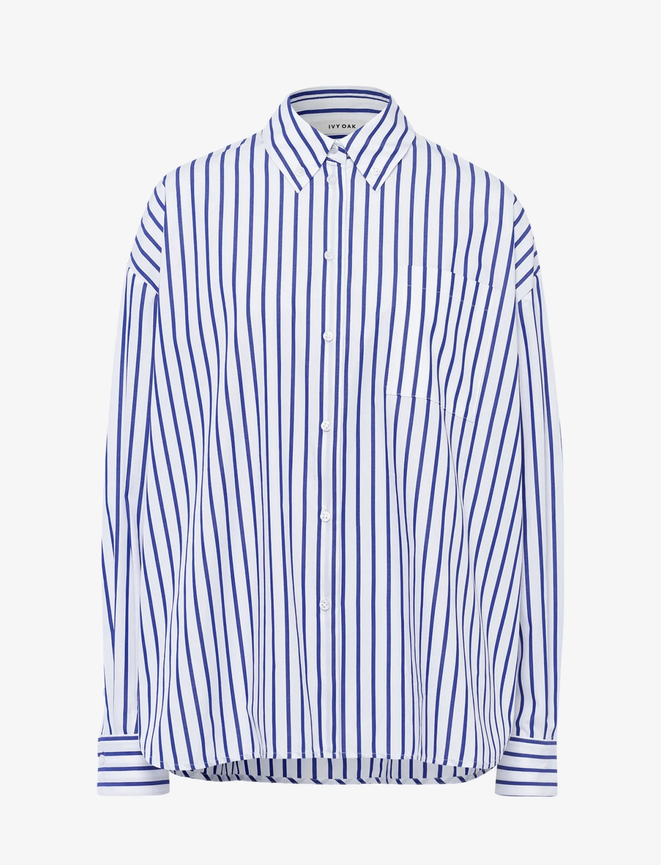 IVY OAK - STRIPED BLOUSE - overhemden met lange mouwen - stripe night lobelia blue - 0