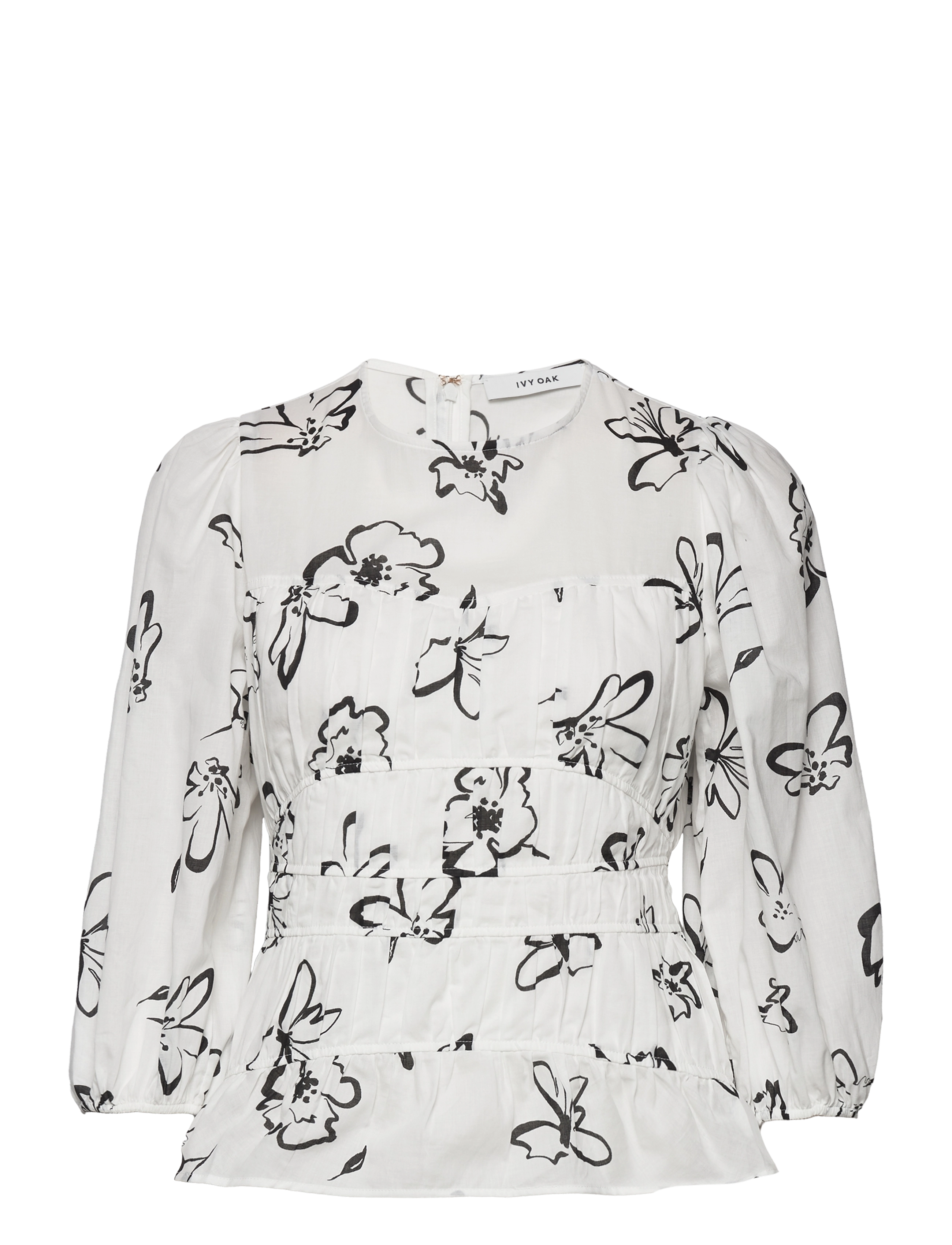IVY OAK Gathered Bluse Weiß - 34 - Damen