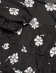 IVY OAK - BRENDA GATHERED BLOUSE - long-sleeved blouses - aop bi-color flower black - 6