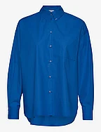 BETHANY LILLY WIDE BLOUSE - COBALT BLUE