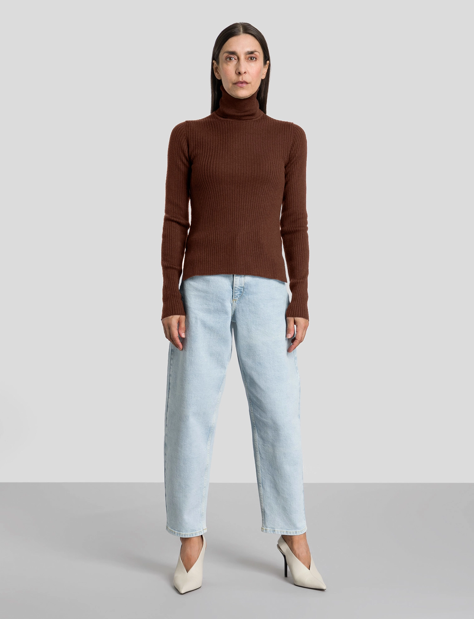 IVY OAK - KARO TURTLE NECK JUMPER - praline - 2