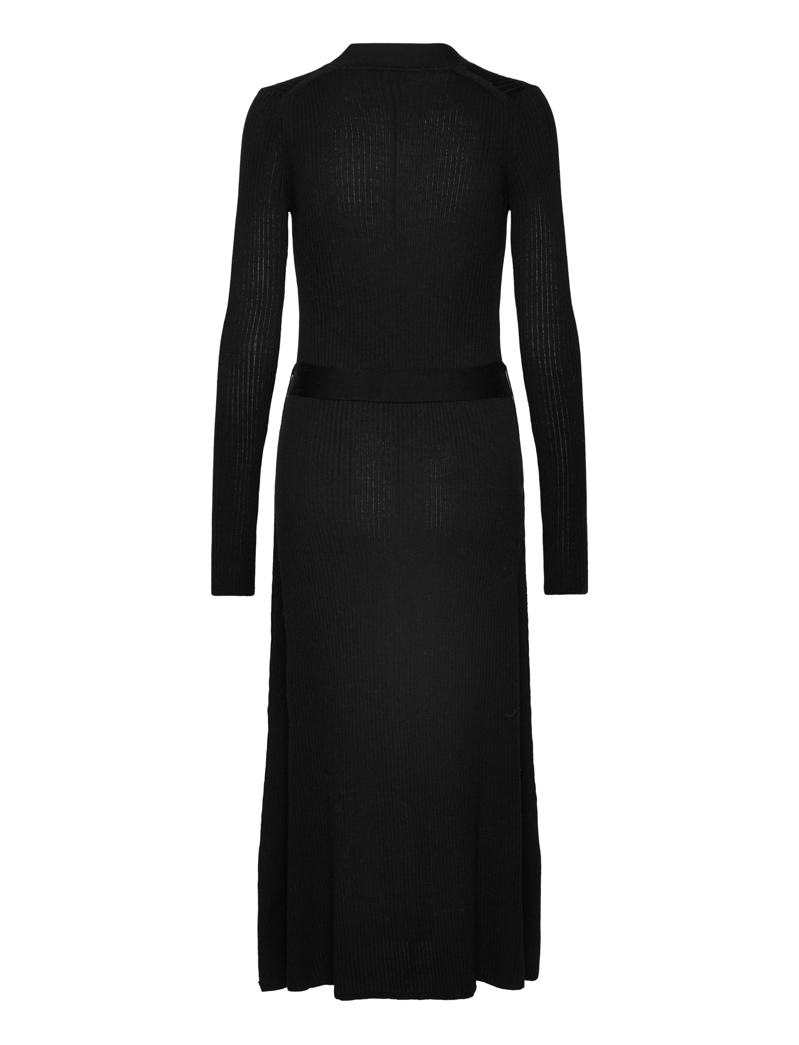 IVY OAK - Buttoned Knit Dress - black - 1