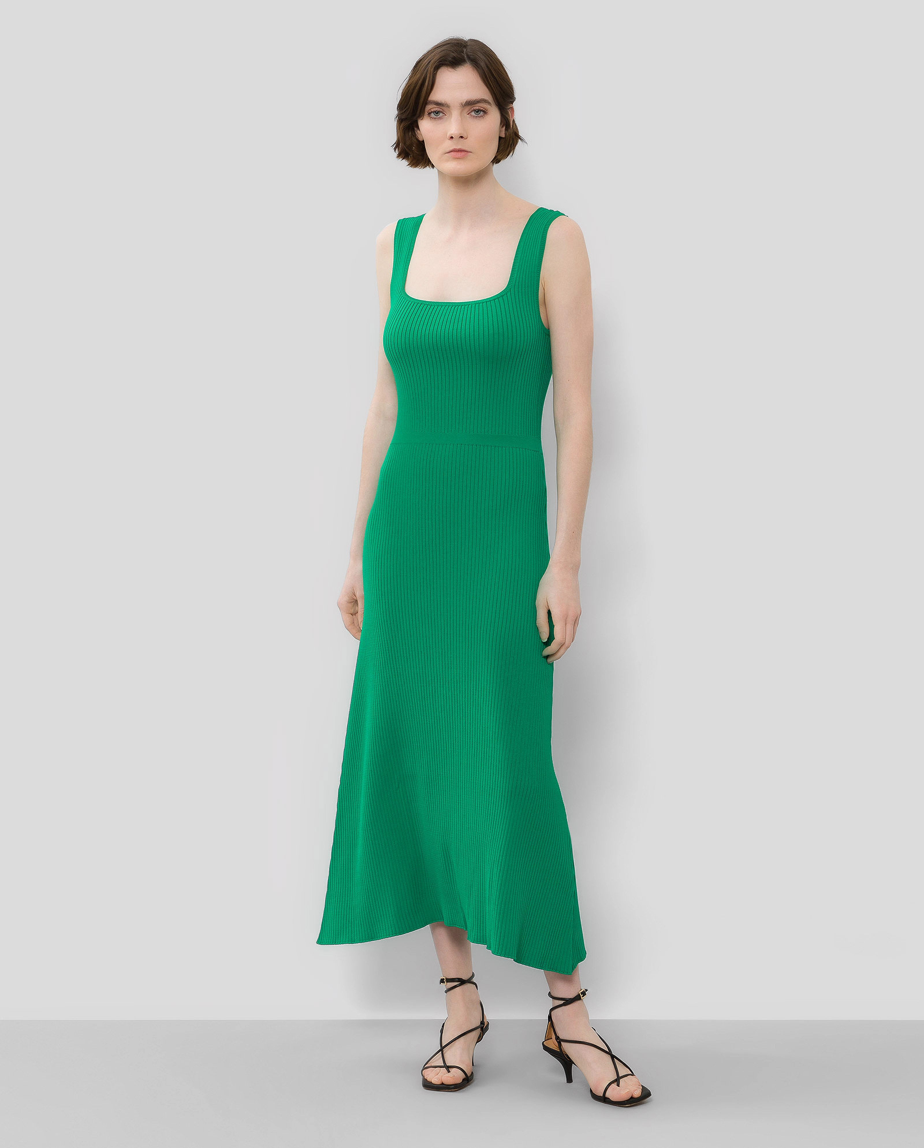 IVY OAK Long Midi Fine Knit Dress - Maxi kjoler - SECRET GARDEN GREEN / green