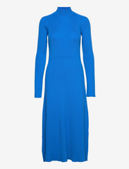 Rib Knit Dress - COBALT BLUE