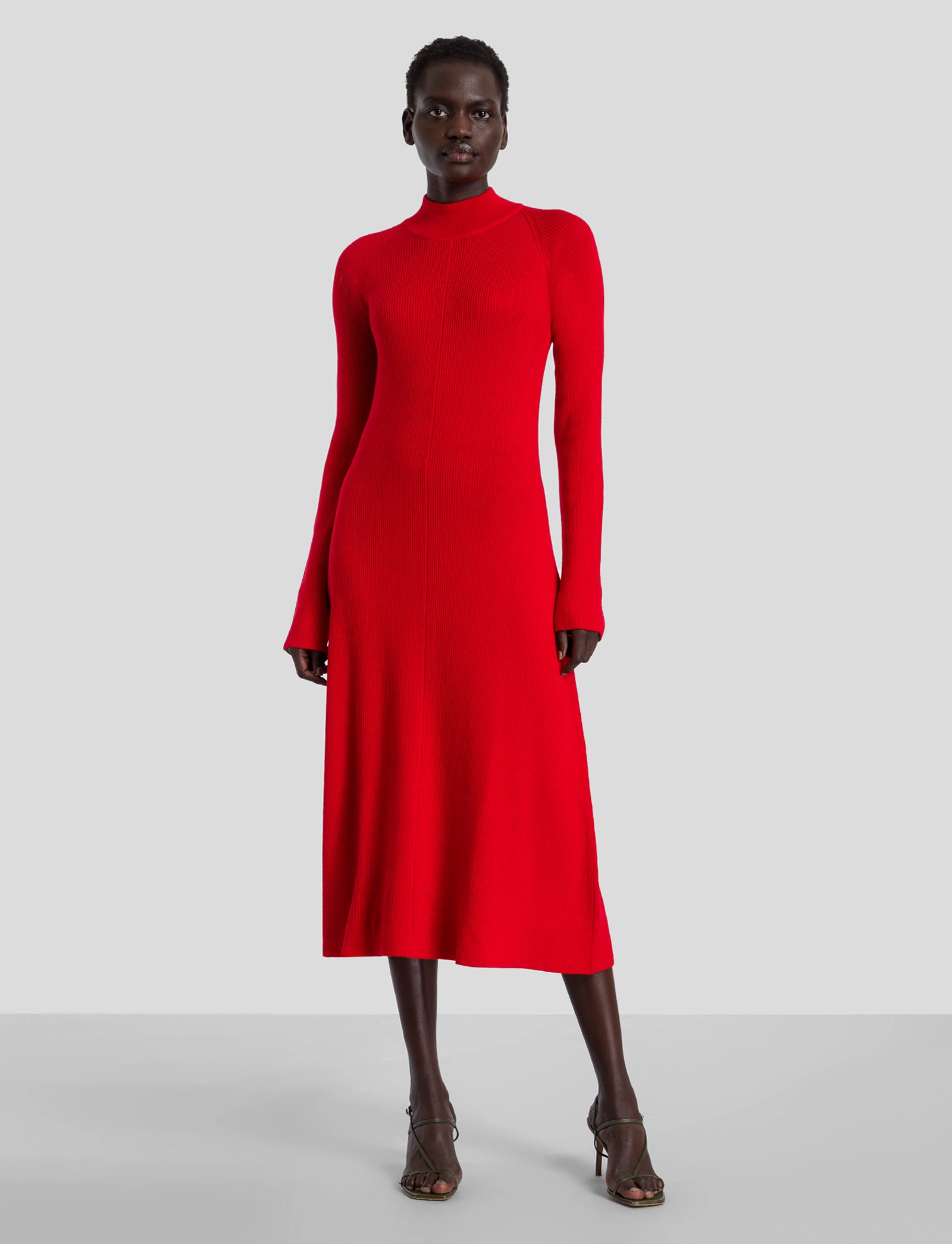 IVY OAK - Rib Knit Dress - fire red - 2