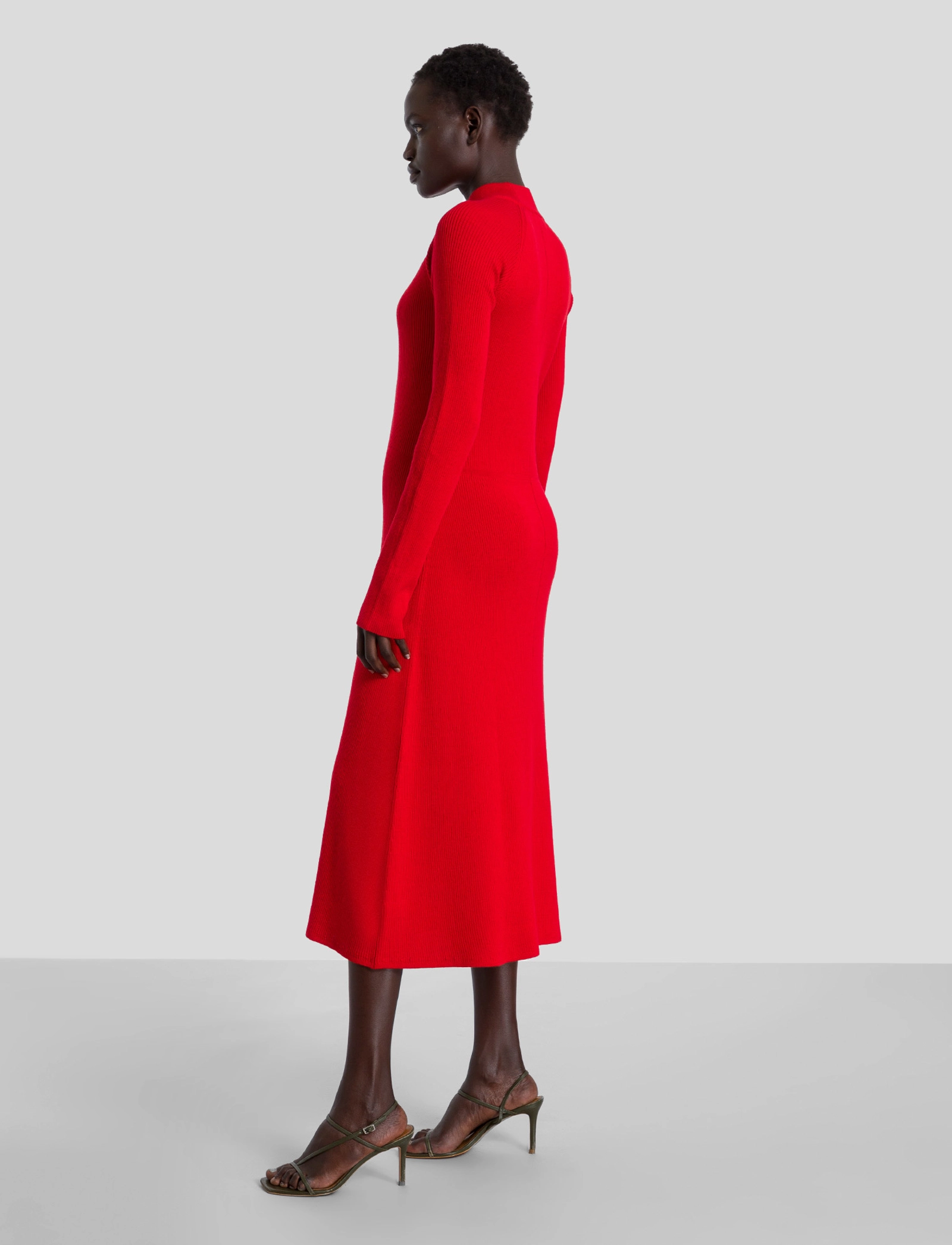 IVY OAK - Rib Knit Dress - fire red - 3