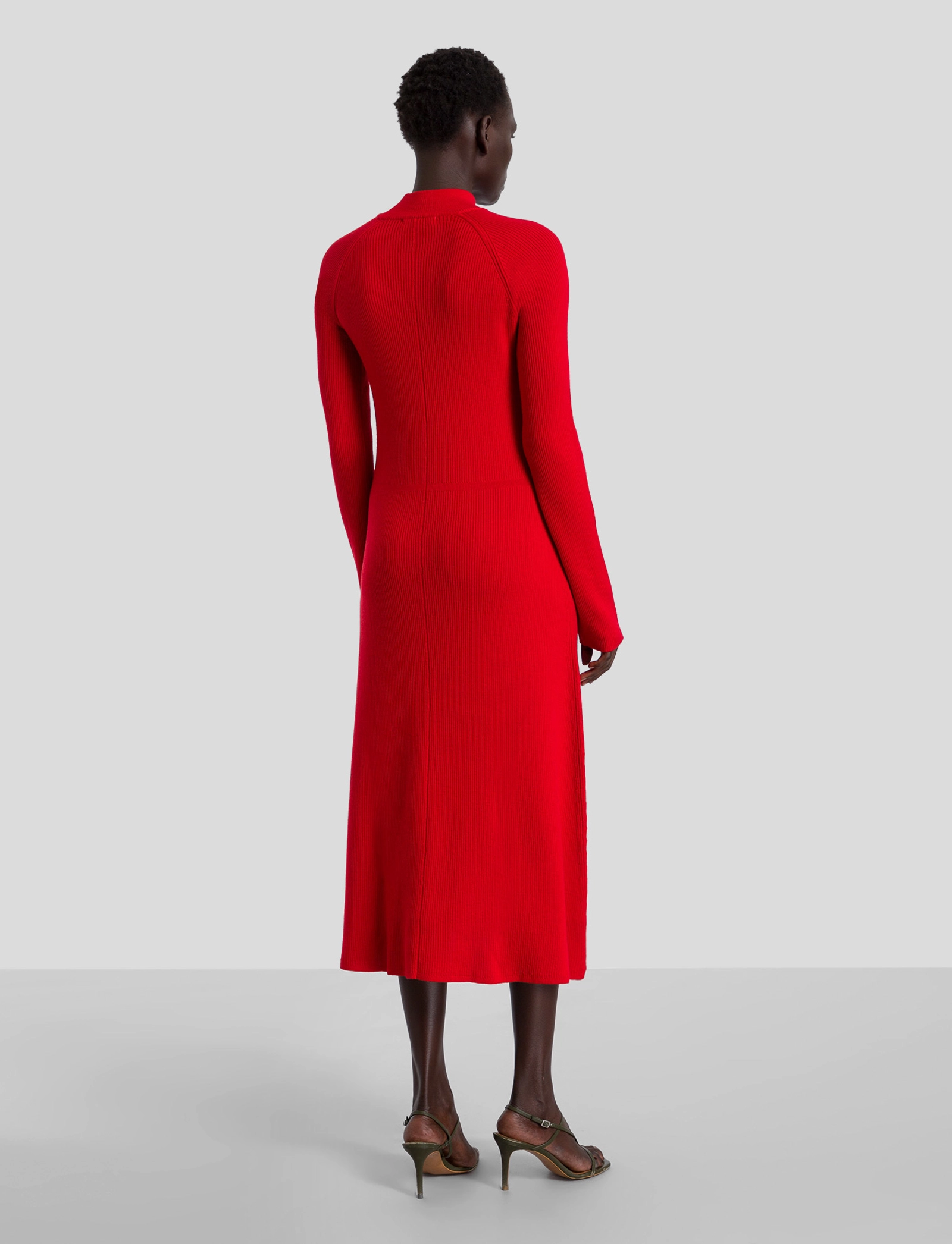 IVY OAK - Rib Knit Dress - fire red - 4
