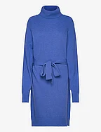 Mini Knit Dress - LIGHT COBALT BLUE