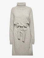Mini Knit Dress - OYSTER GREY MELANGE