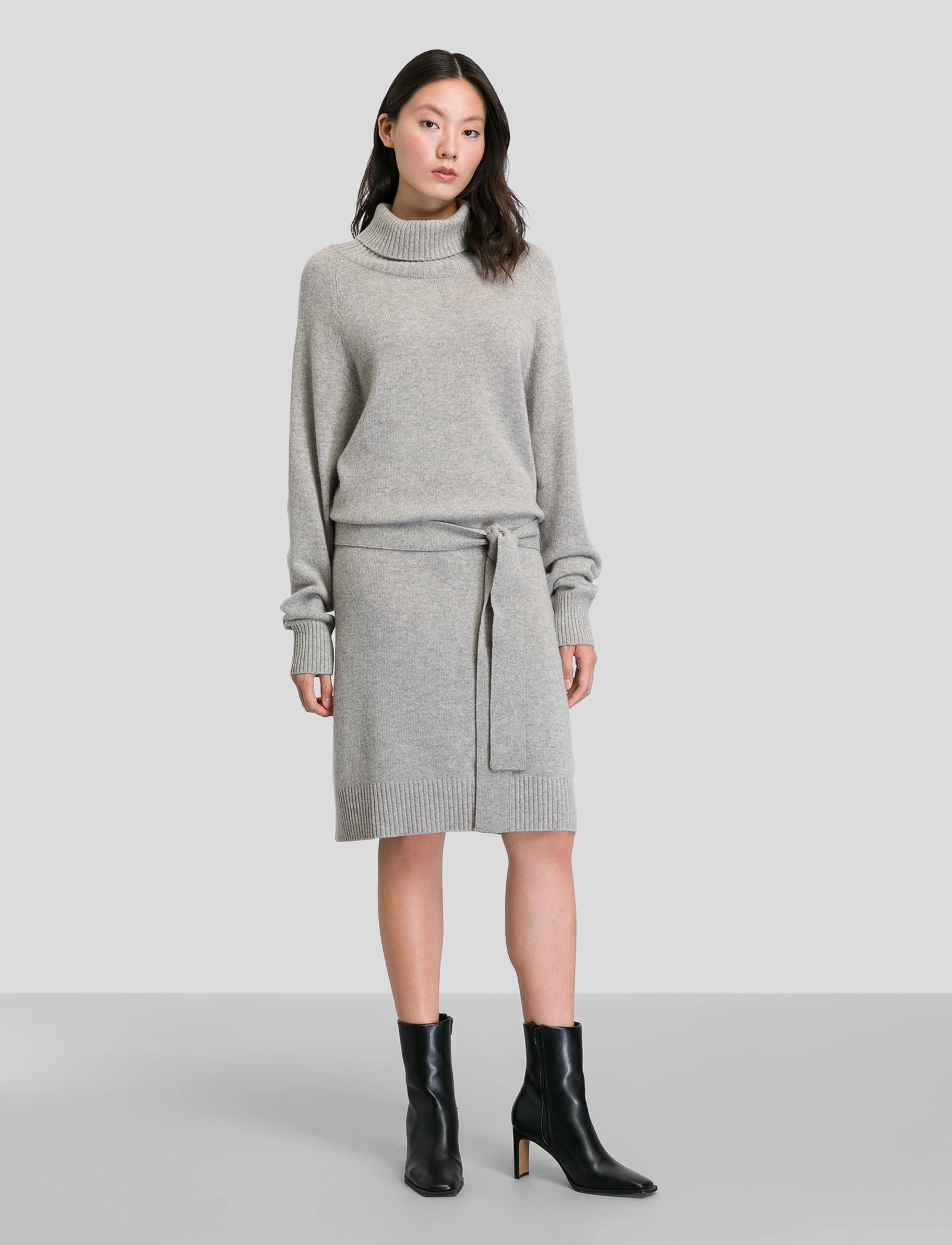 IVY OAK - Mini Knit Dress - oyster grey melange - 2